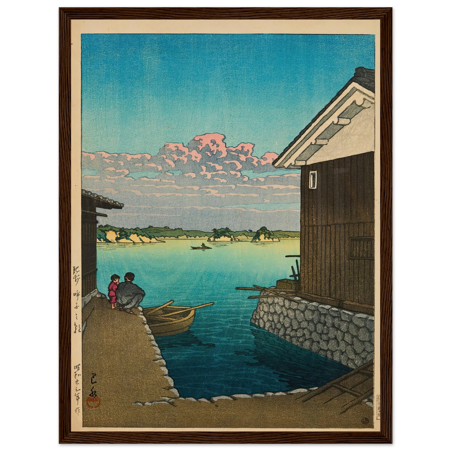 Hizen Yobuko no asa (Morning in Yobuko, Hizen) (1948) Art Print | Kawase Hasui-Quipham Collections