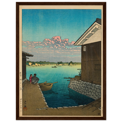 Hizen Yobuko no asa (Morning in Yobuko, Hizen) (1948) Art Print | Kawase Hasui-Quipham Collections