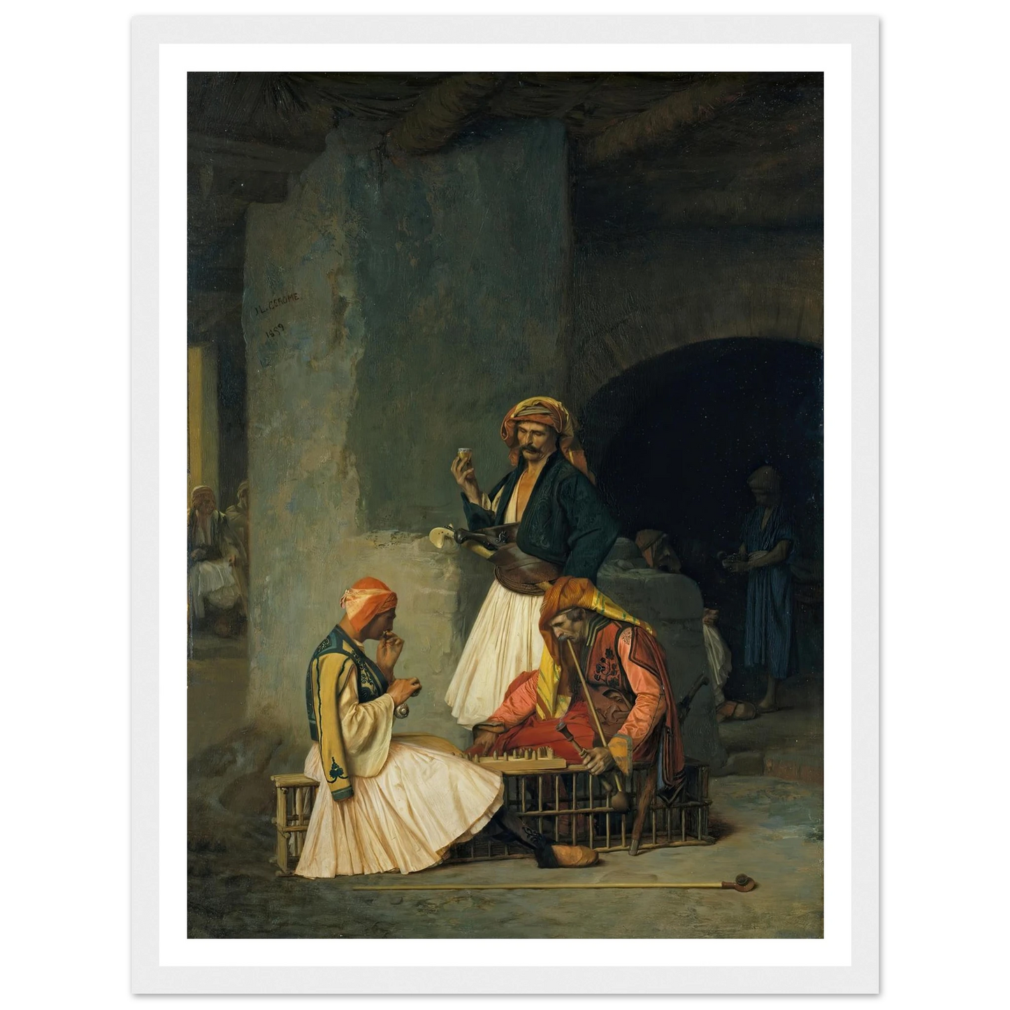 The Draught Players (1859) Art Print | Jean Leon Gerome-Quipham Collections