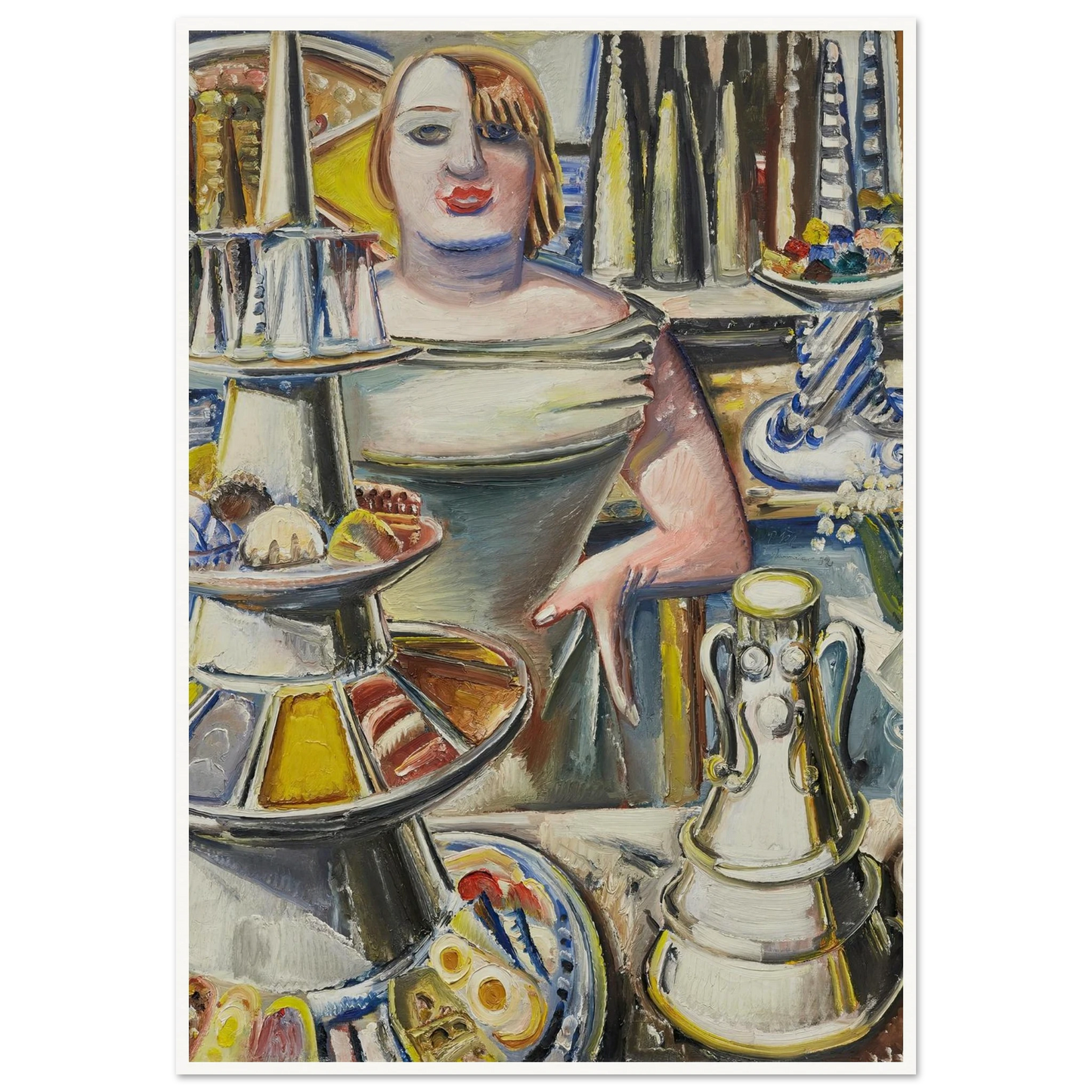 Bardame (Barmaid) (1932) Art Print | Paul Kleinschmidt-Quipham Collections