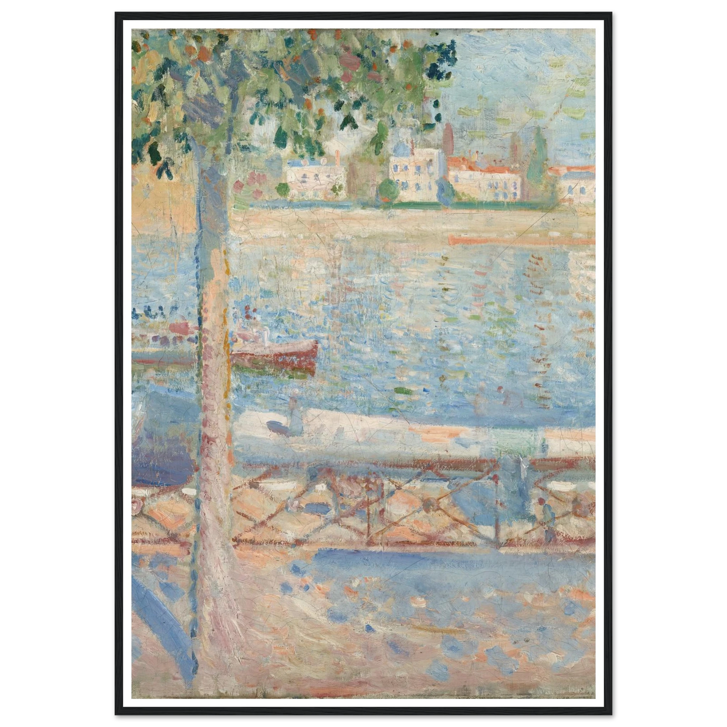 The Seine At Saint-Cloud (1890) Art Print | Edvard Munch-Quipham Collections