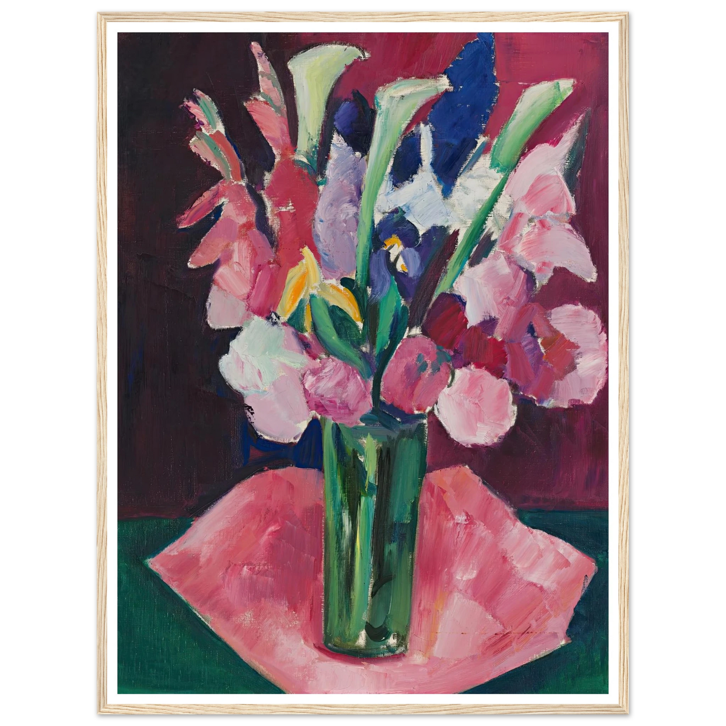 Flowers In A Vase Art Print | Marsden Hartley-Quipham Collections