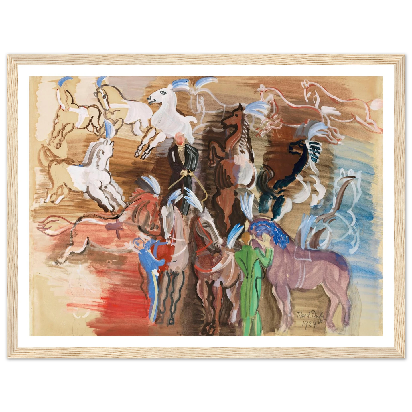 Chevaux de cirque (1924) Art Print | Raoul Dufy-Quipham Collections