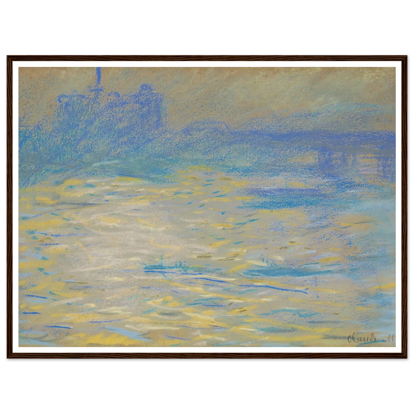 La Tamise (1901) Art Print | Claude Monet-Quipham Collections
