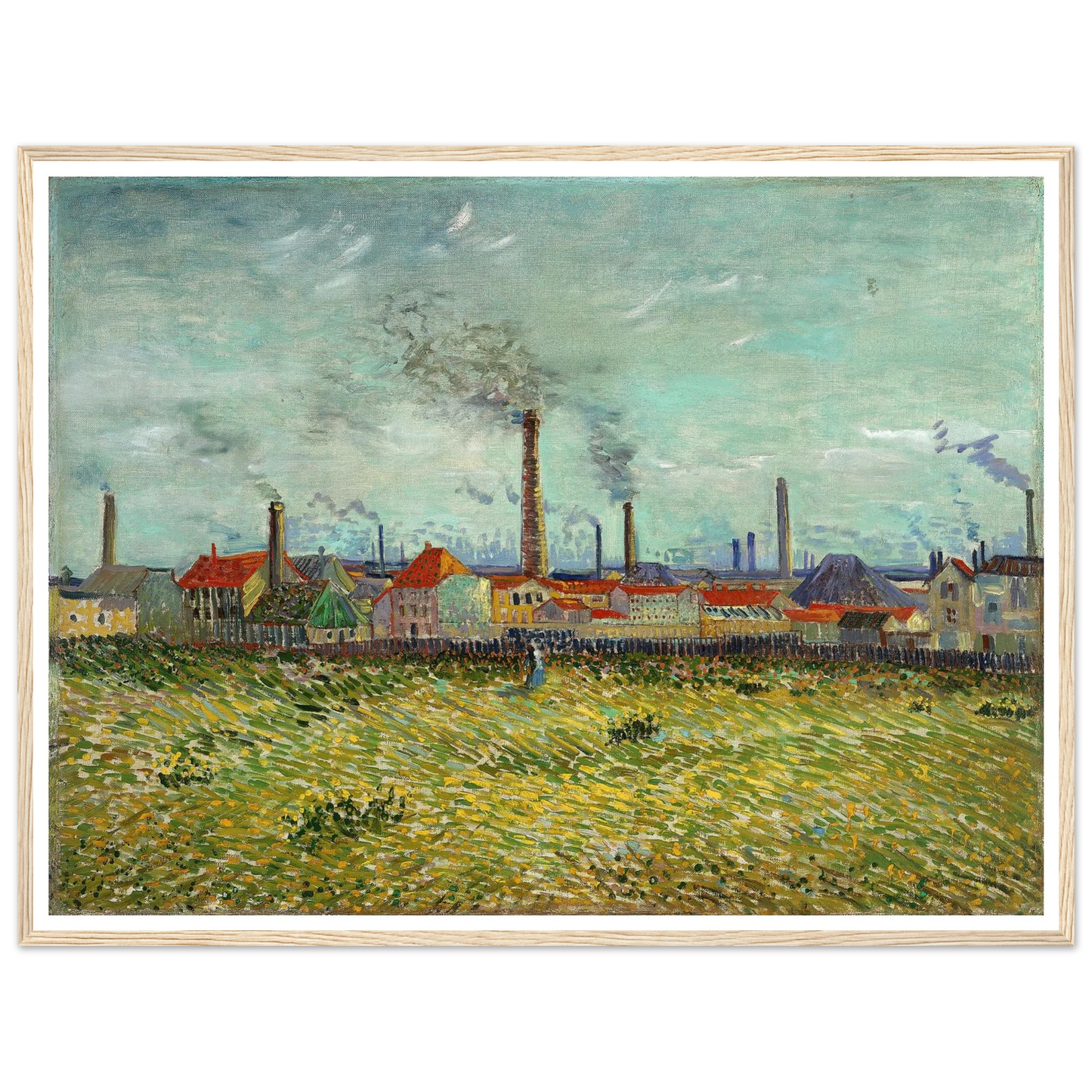 Factories at Clichy (1887) Art Print | Vincent van Gogh-Quipham Collections
