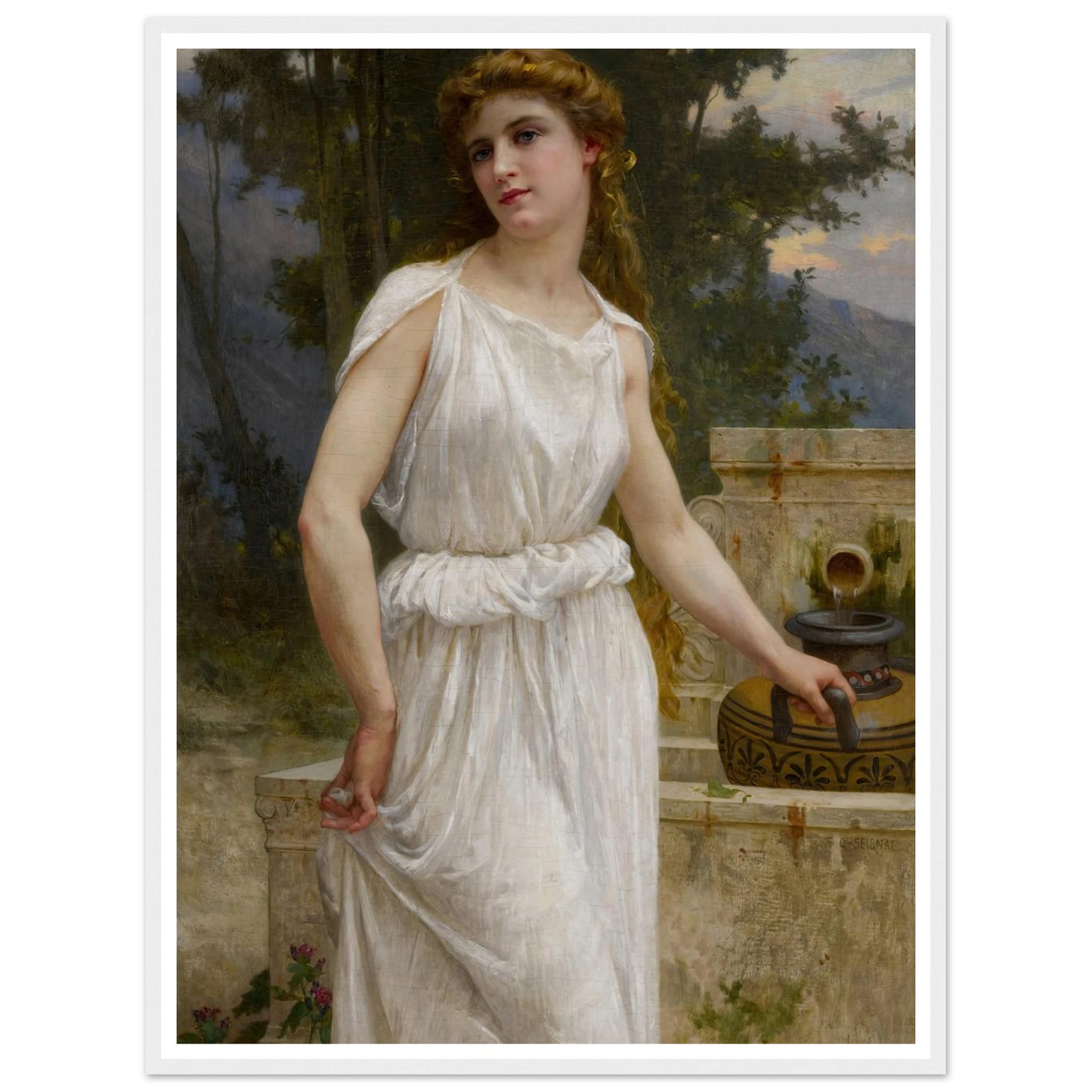 A la fontaine Art Print | Guillaume Seignac-Quipham Collections