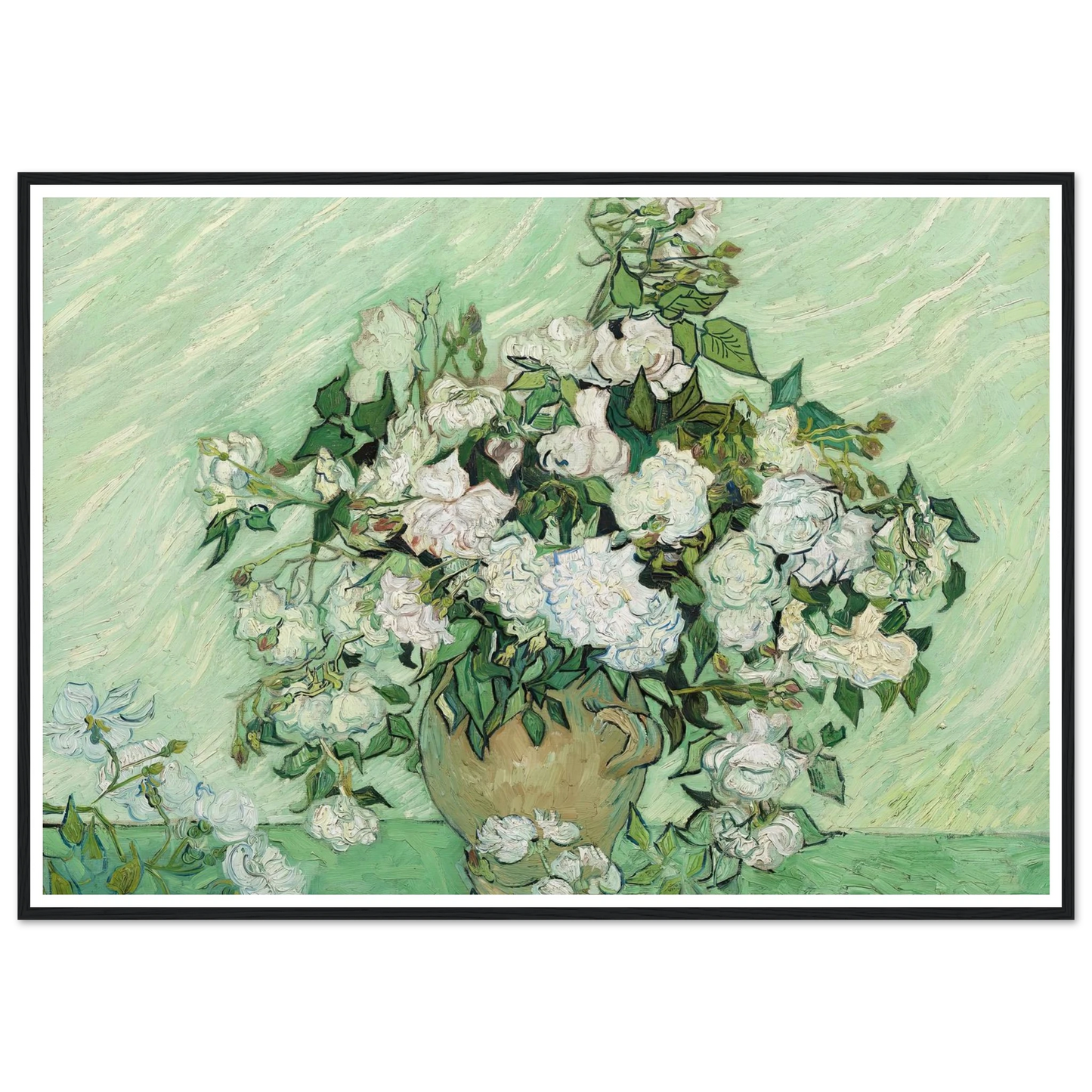 Roses (1890) Art Print | Vincent van Gogh-Quipham Collections