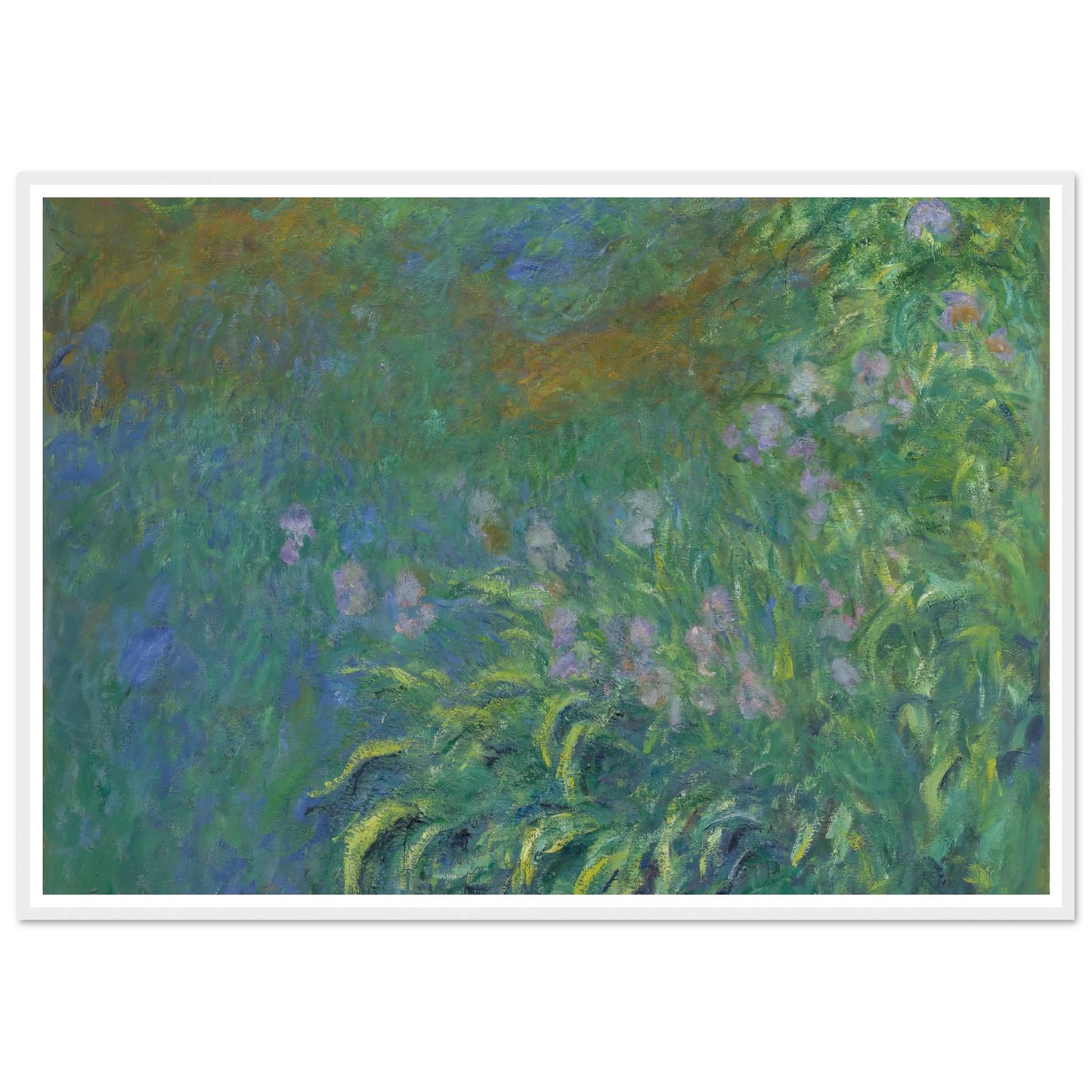 Irises (1914-17) Art Print | Claude Monet-Quipham Collections