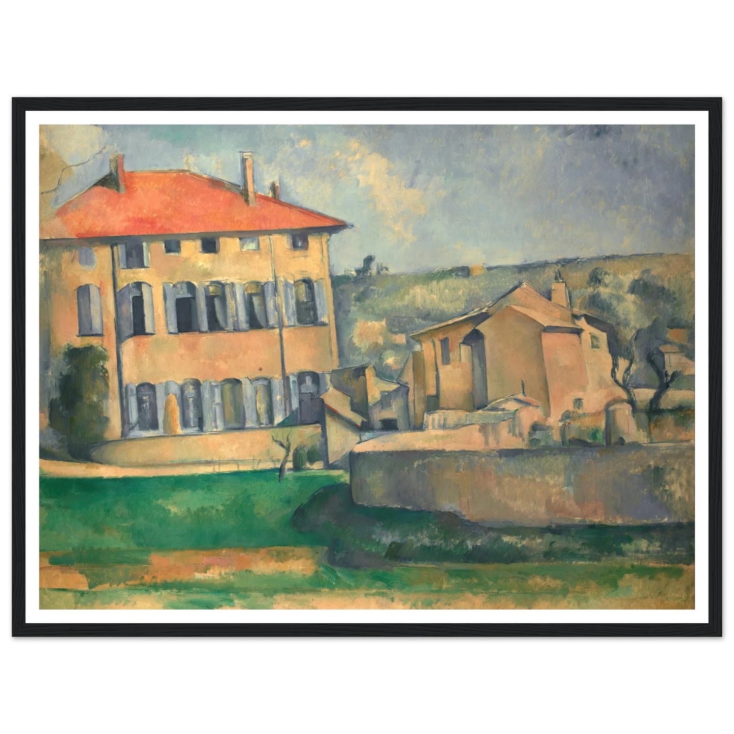 House in Aix (1885 - 1887) Art Print | Paul Cezanne-Quipham Collections