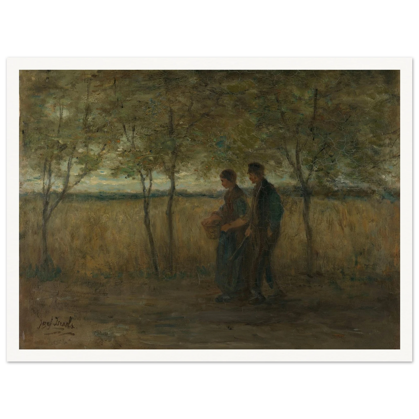 ‘Turning homewards’ (1860 - 1911) Art Print | Jozef Israels-Quipham Collections