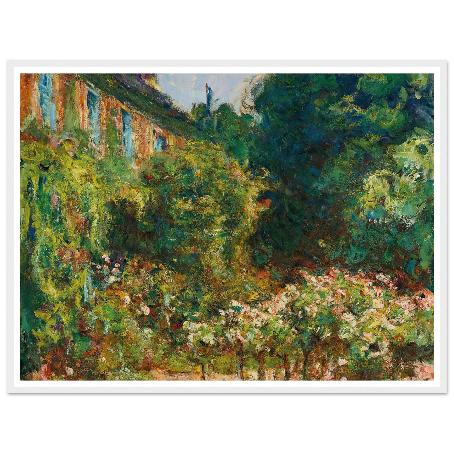 La maison de l’artiste à Giverny (1912) Art Print | Claude Monet-Quipham Collections