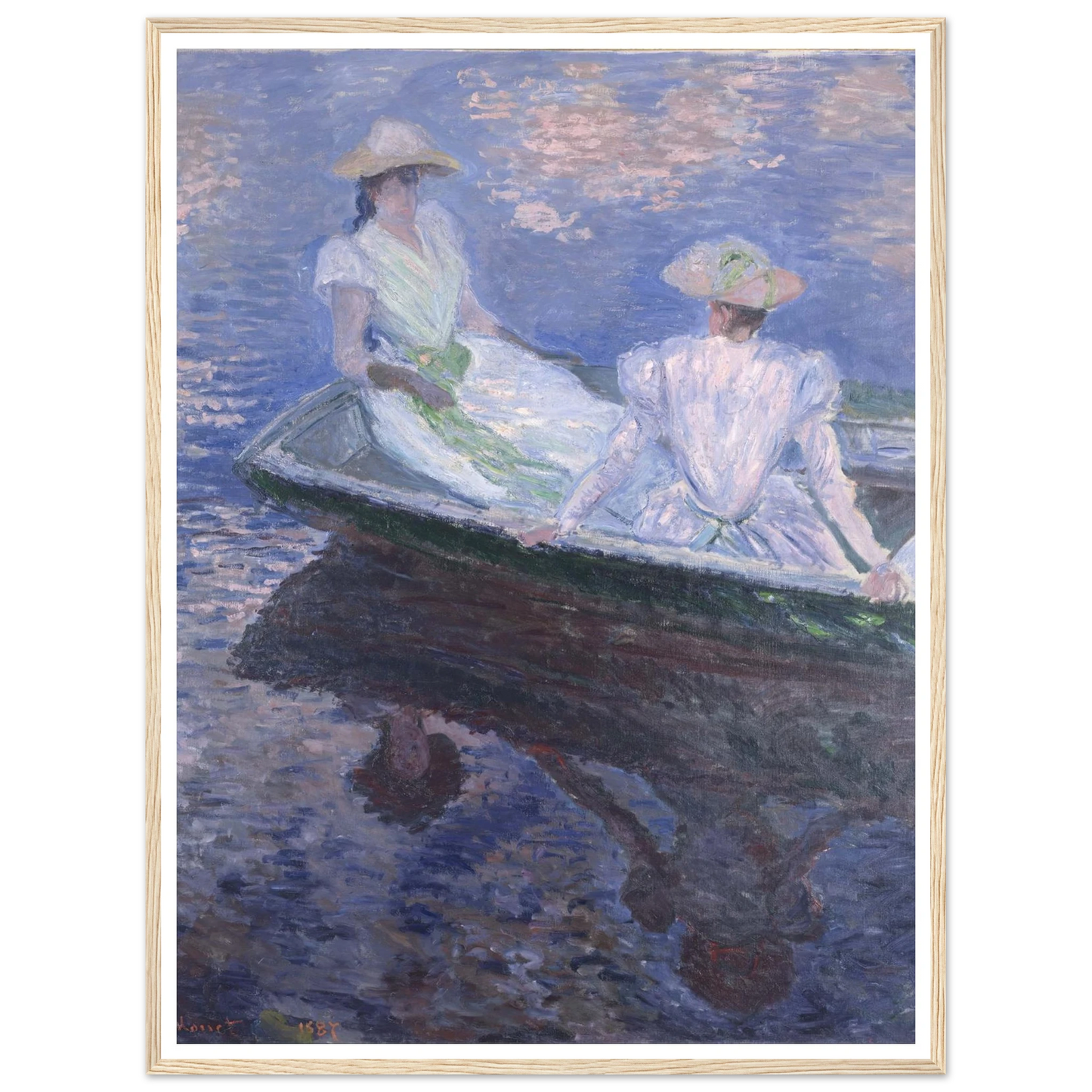 On The Boat Art Print | Claude Monet-Quipham Collections