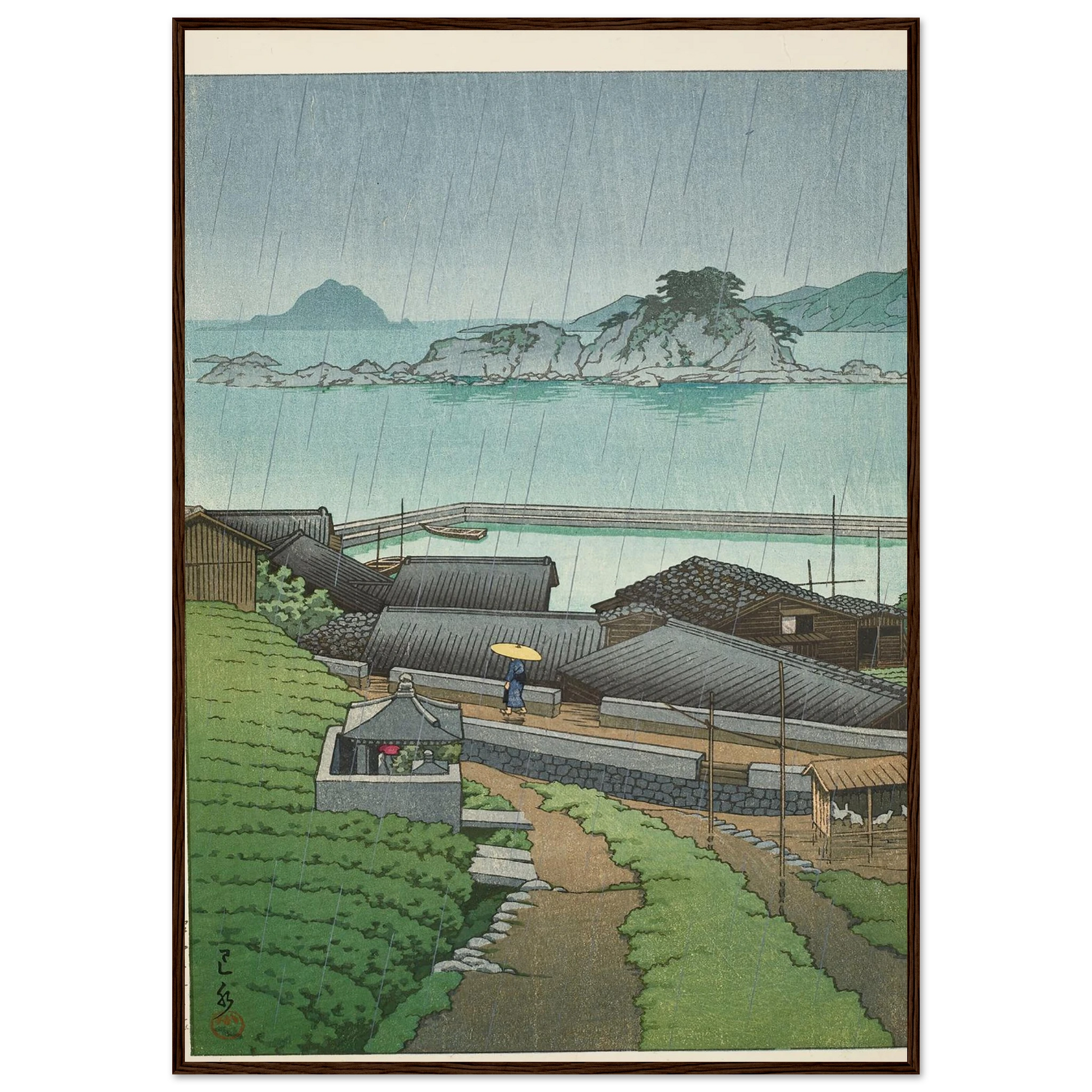 Mirozu, Wakayama Prefecture (1950) Art Print | Kawase Hasui-Quipham Collections