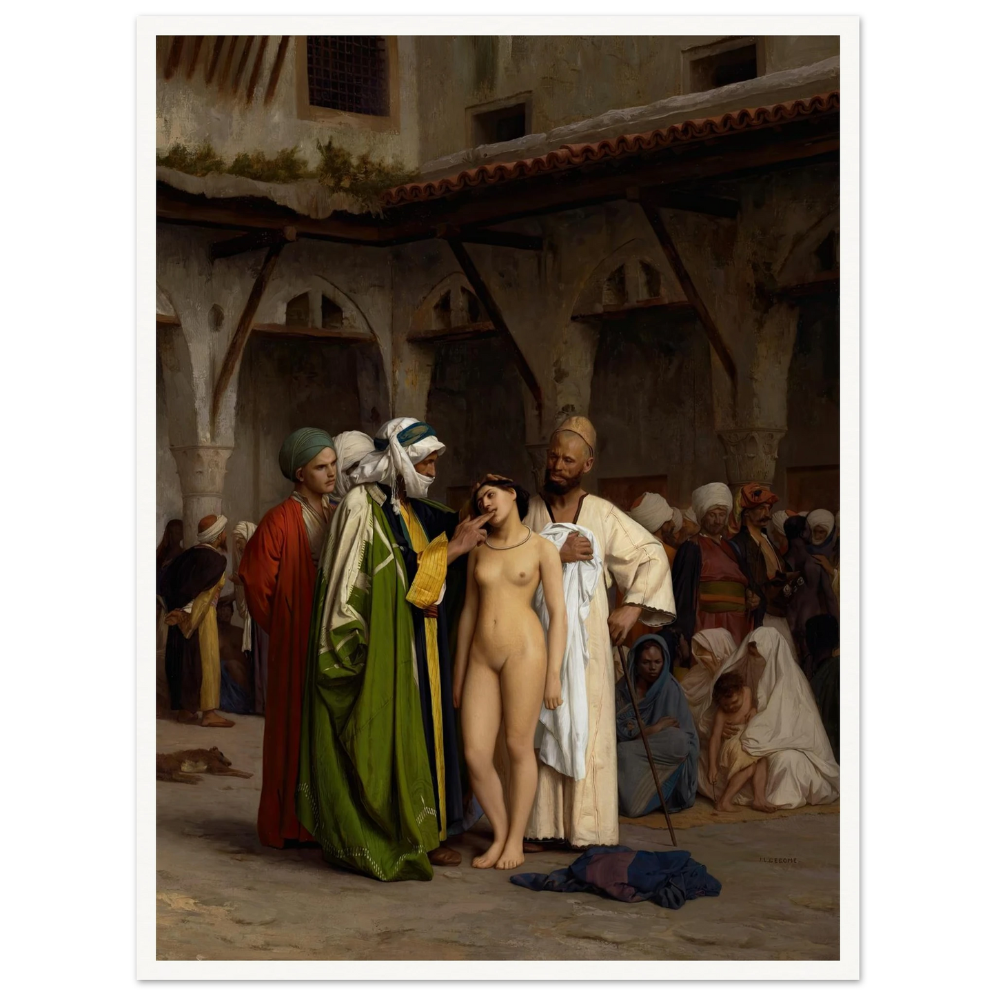 The Slave Market (circa 1866) Art Print | Jean Leon Gerome-Quipham Collections