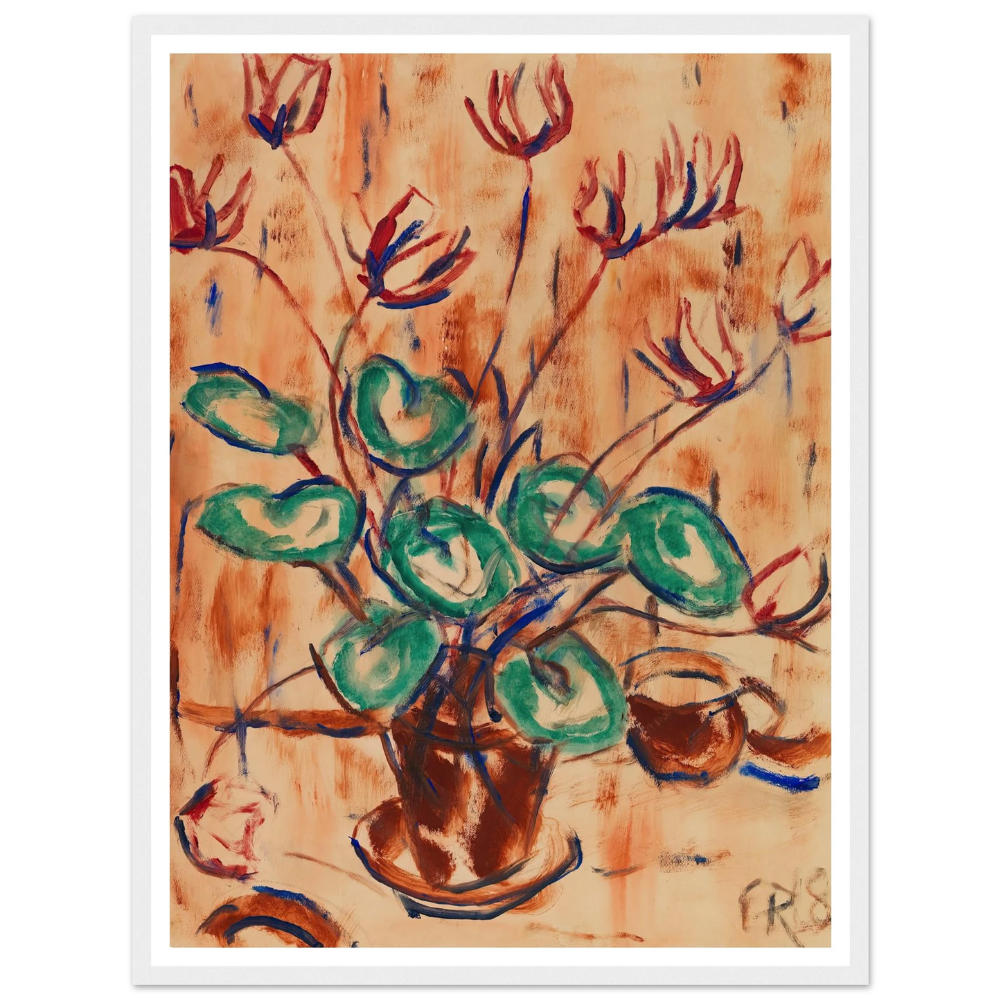 Alpenveilchen (1918) Art Print | Christian Rohlfs-Quipham Collections