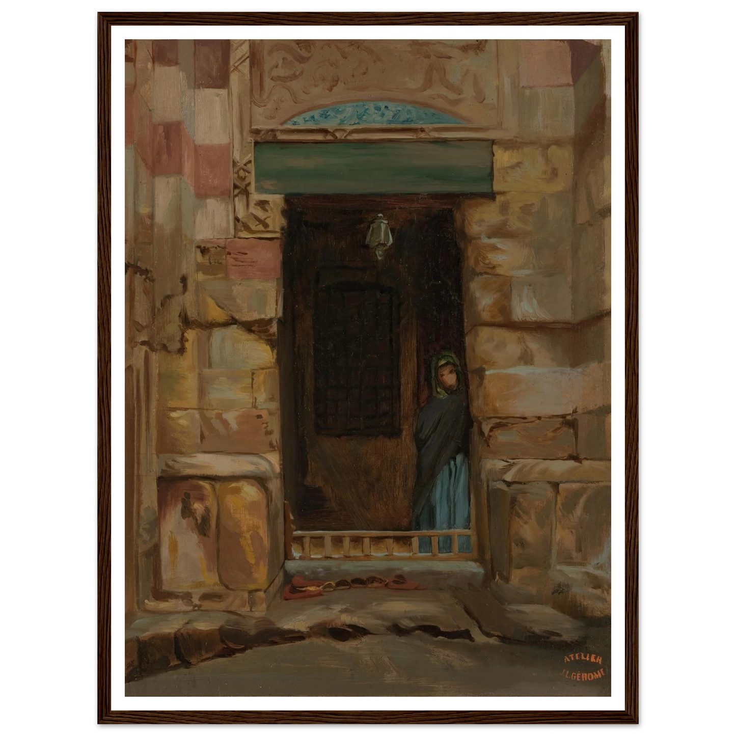 Arab Woman in a Doorway (1870) Art Print | Jean Leon Gerome-Quipham Collections