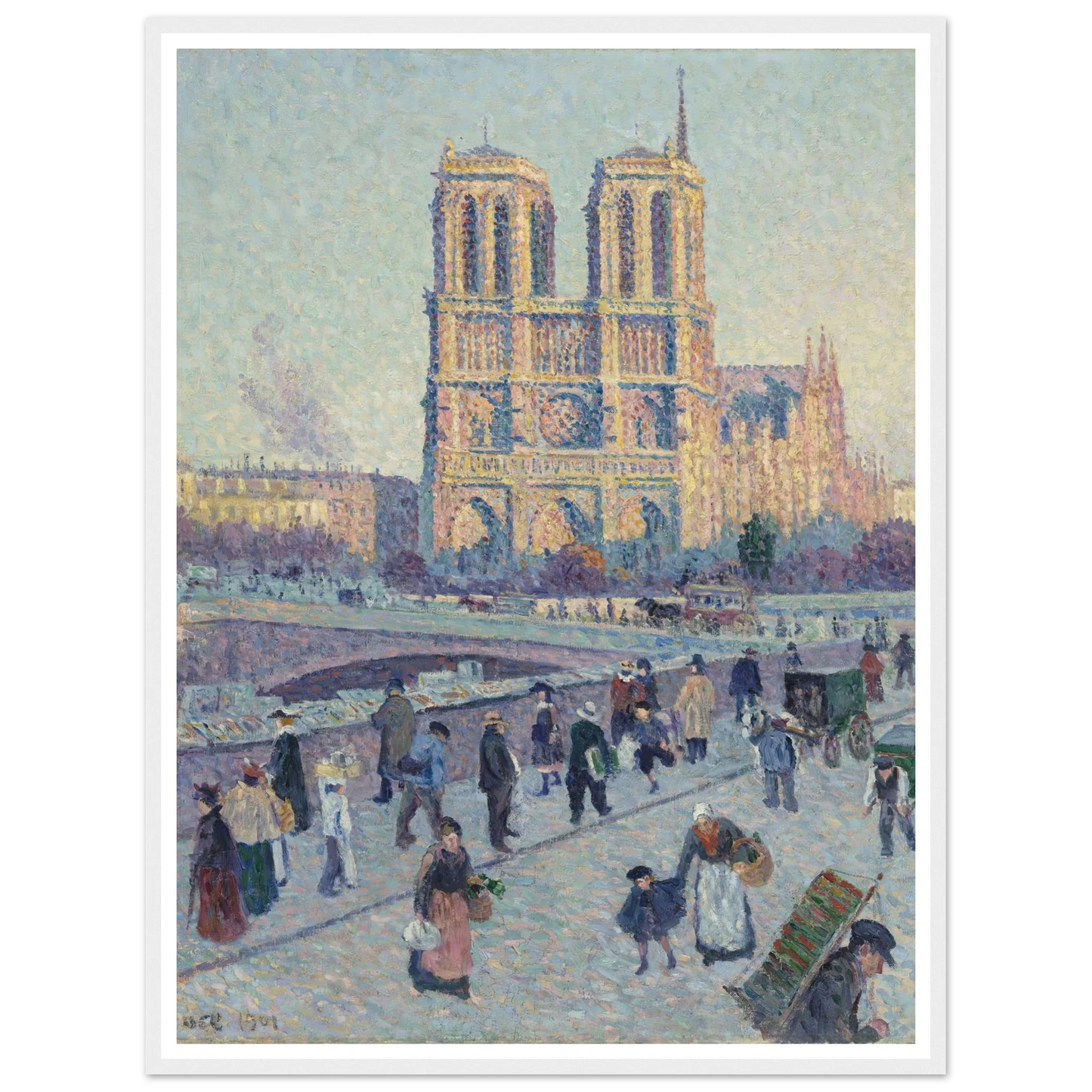 The Quai Saint-Michel and Notre-Dame Art Print | Maximilien Luce-Quipham Collections