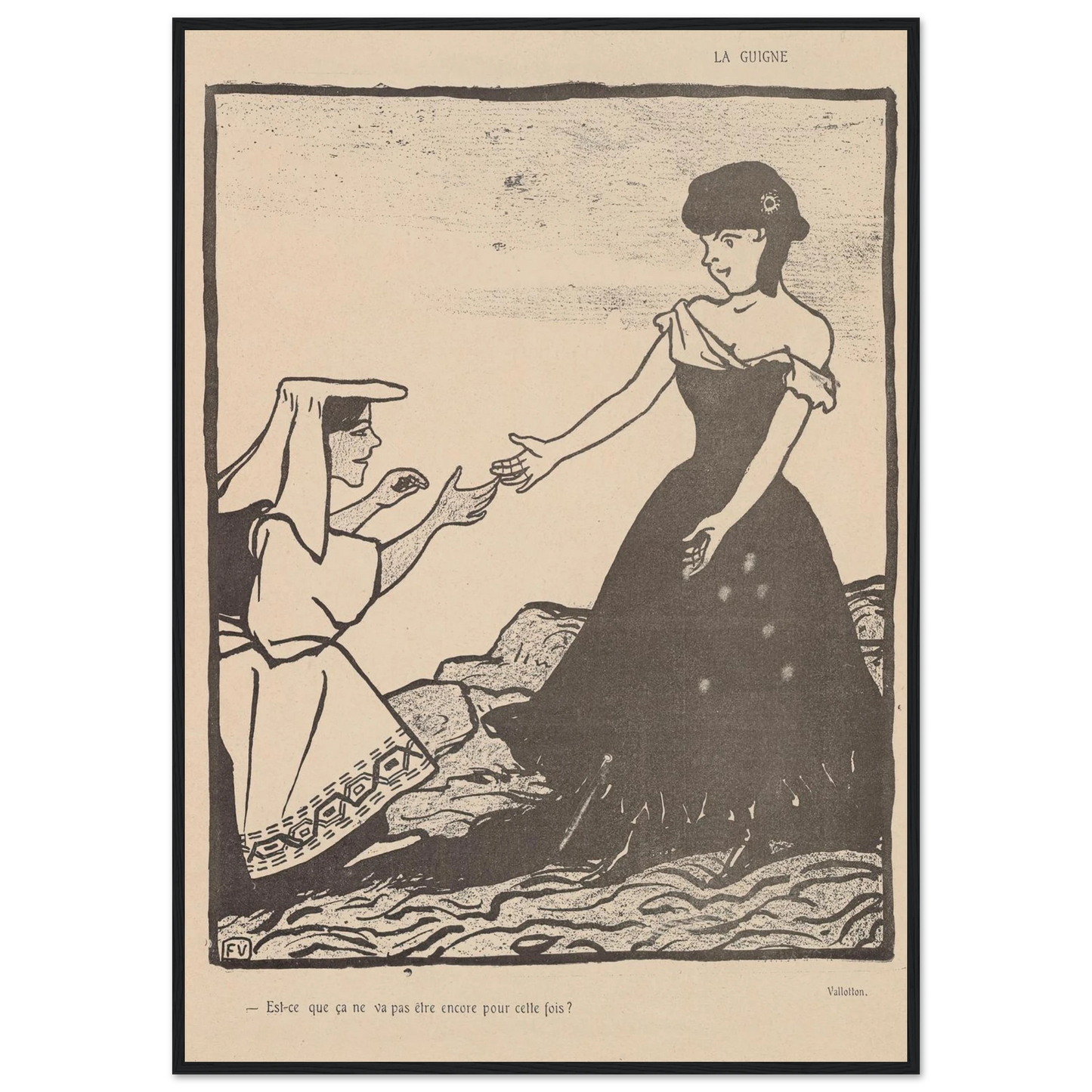 25 juillet 1903 Art Print | Felix Vallotton-Quipham Collections