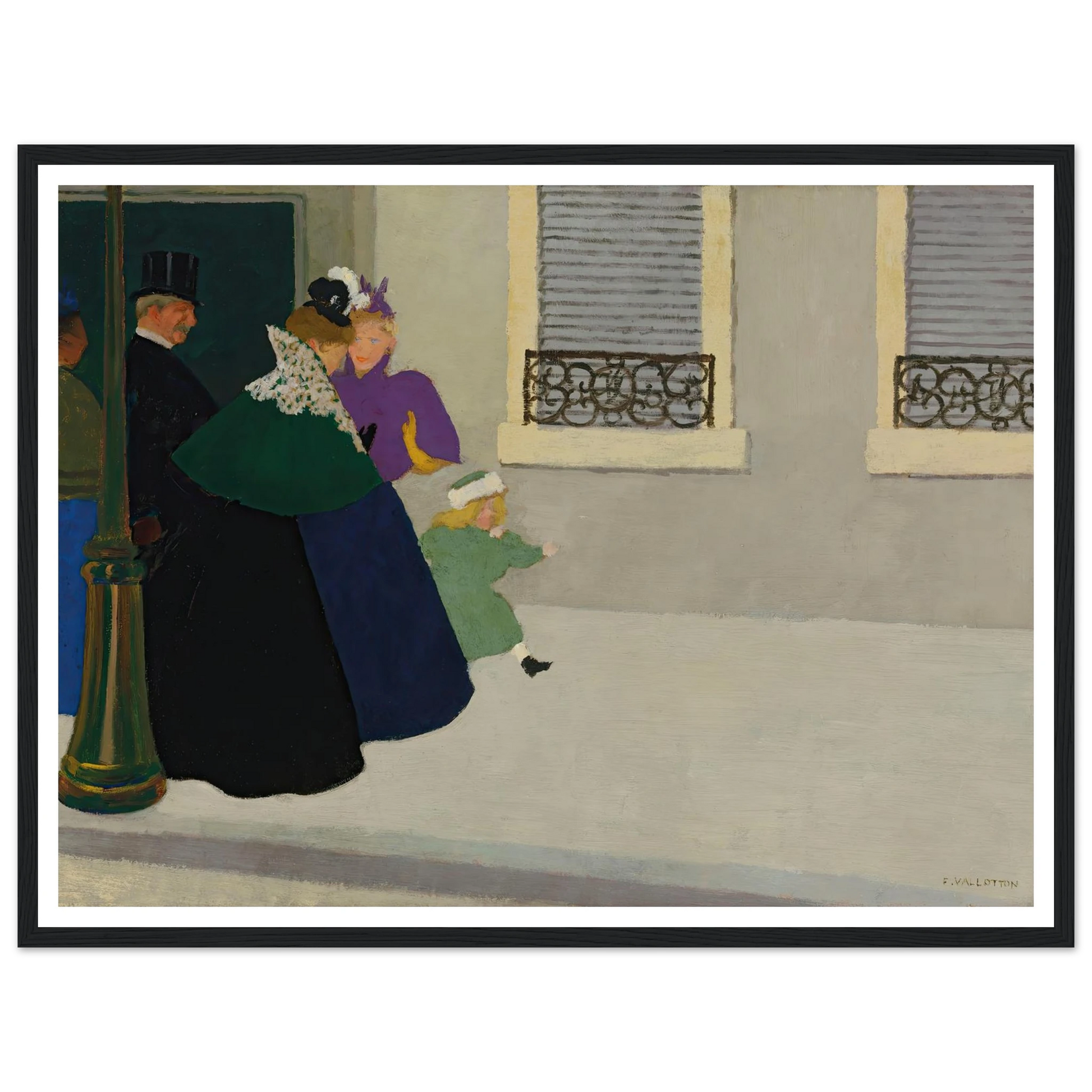 En promenade (circa 1895) Art Print | Felix Vallotton-Quipham Collections