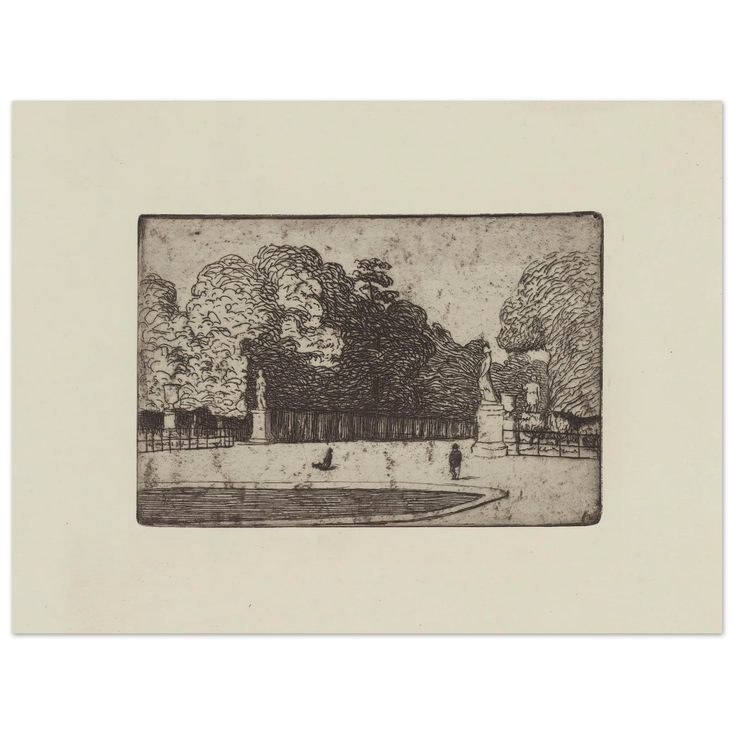 Grande allée du Luxembourg (1893) Art Print | Felix Vallotton-Quipham Collections