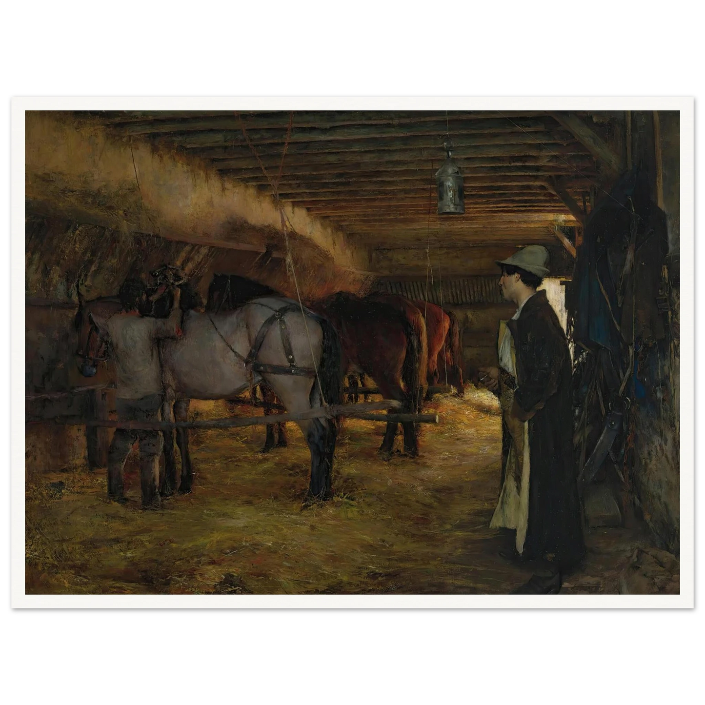 A stable (1883) Art Print | Pascal Adolphe Jean Dagnan Bouveret-Quipham Collections