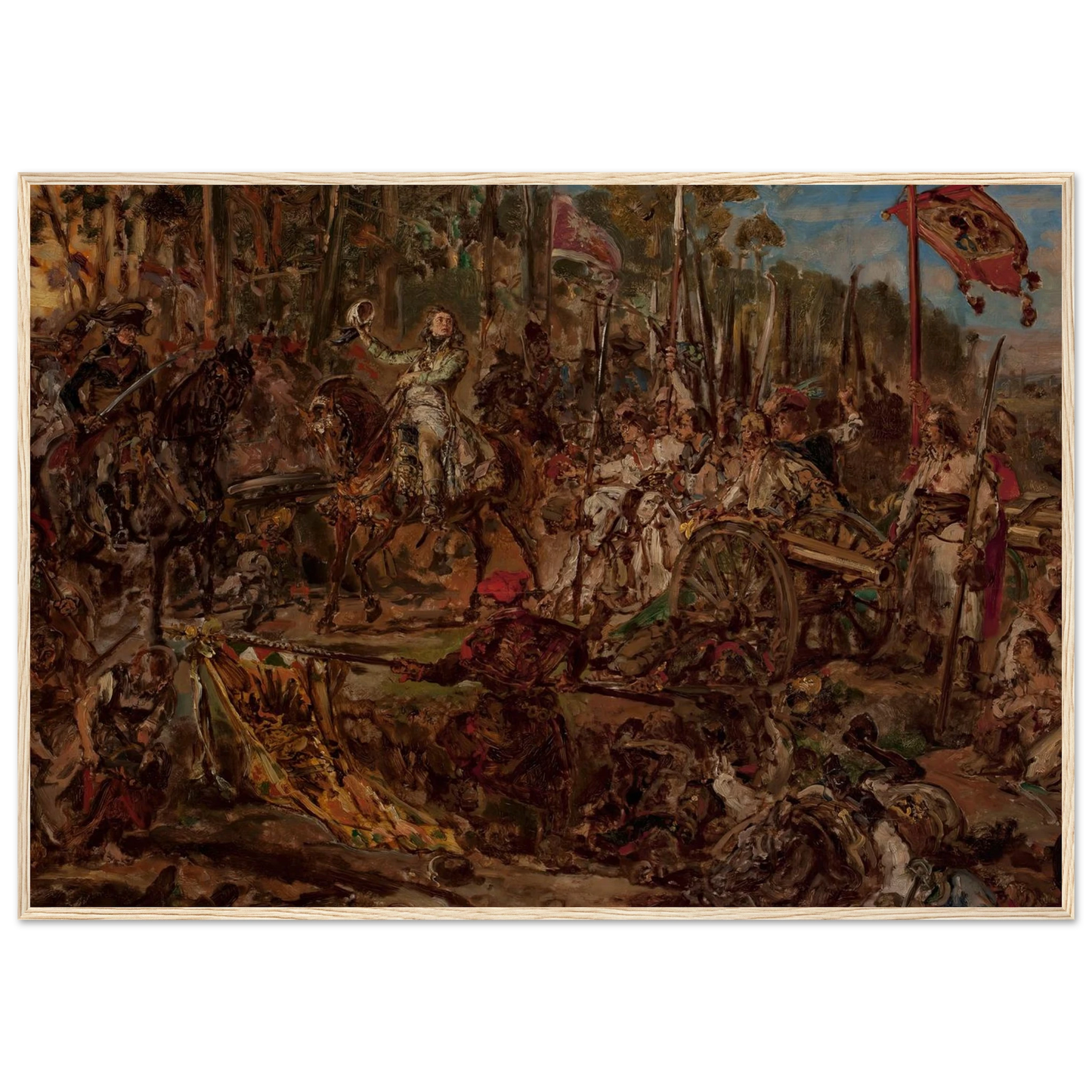Kościuszko at Racławice, sketch (1885) Art Print | Jan Matejko-Quipham Collections