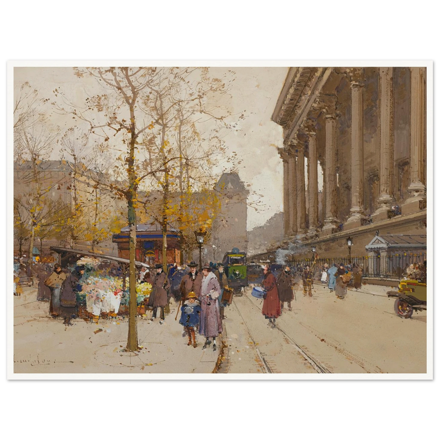La Madeleine Art Print | Eugene Galien Laloue-Quipham Collections