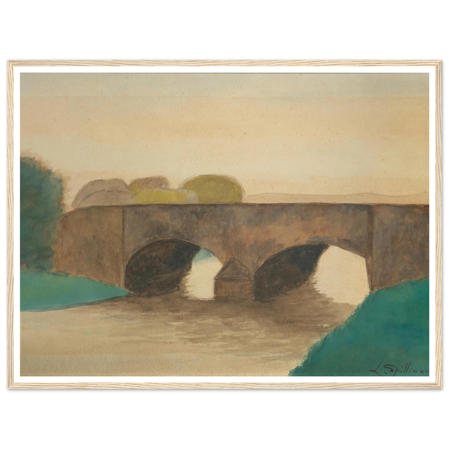 Brug (1930) Art Print | Leon Spilliaert-Quipham Collections