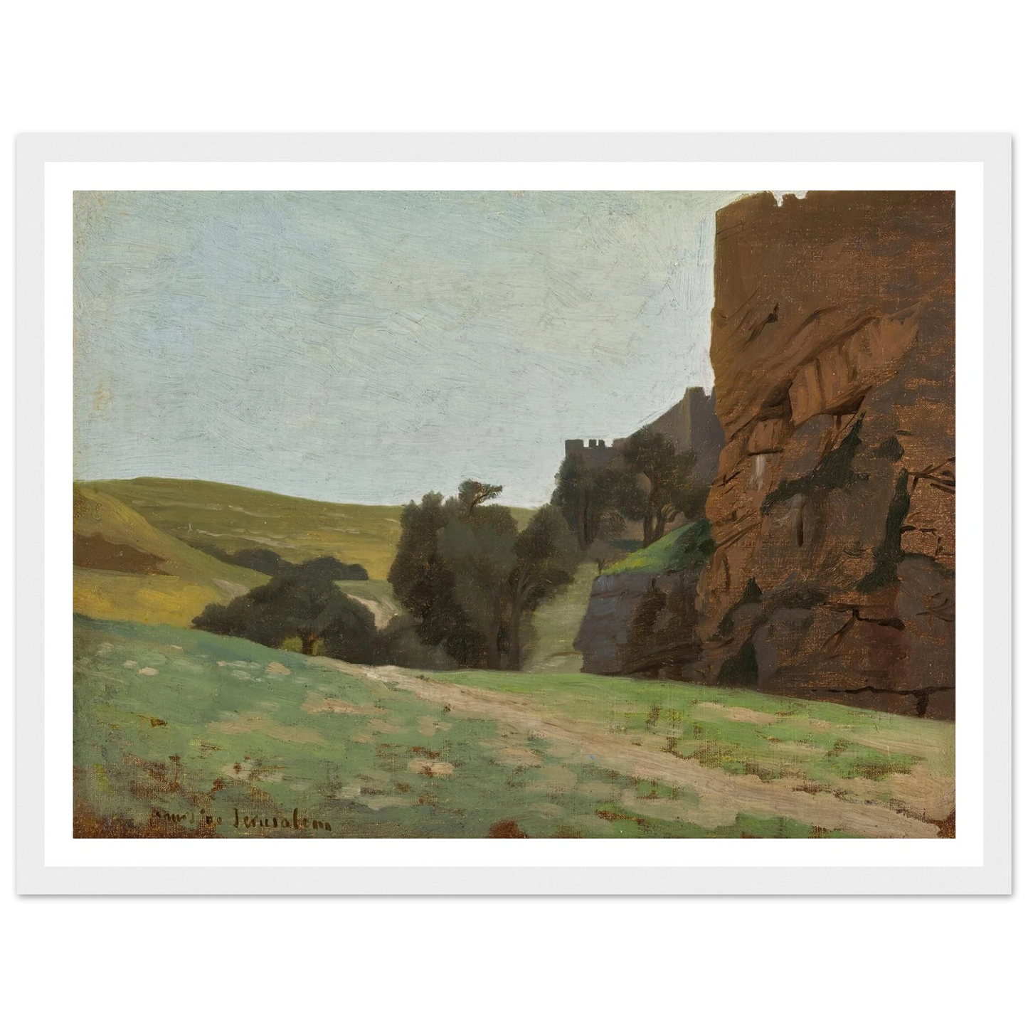 The Walls Of Jerusalem Art Print | Jean Leon Gerome-Quipham Collections