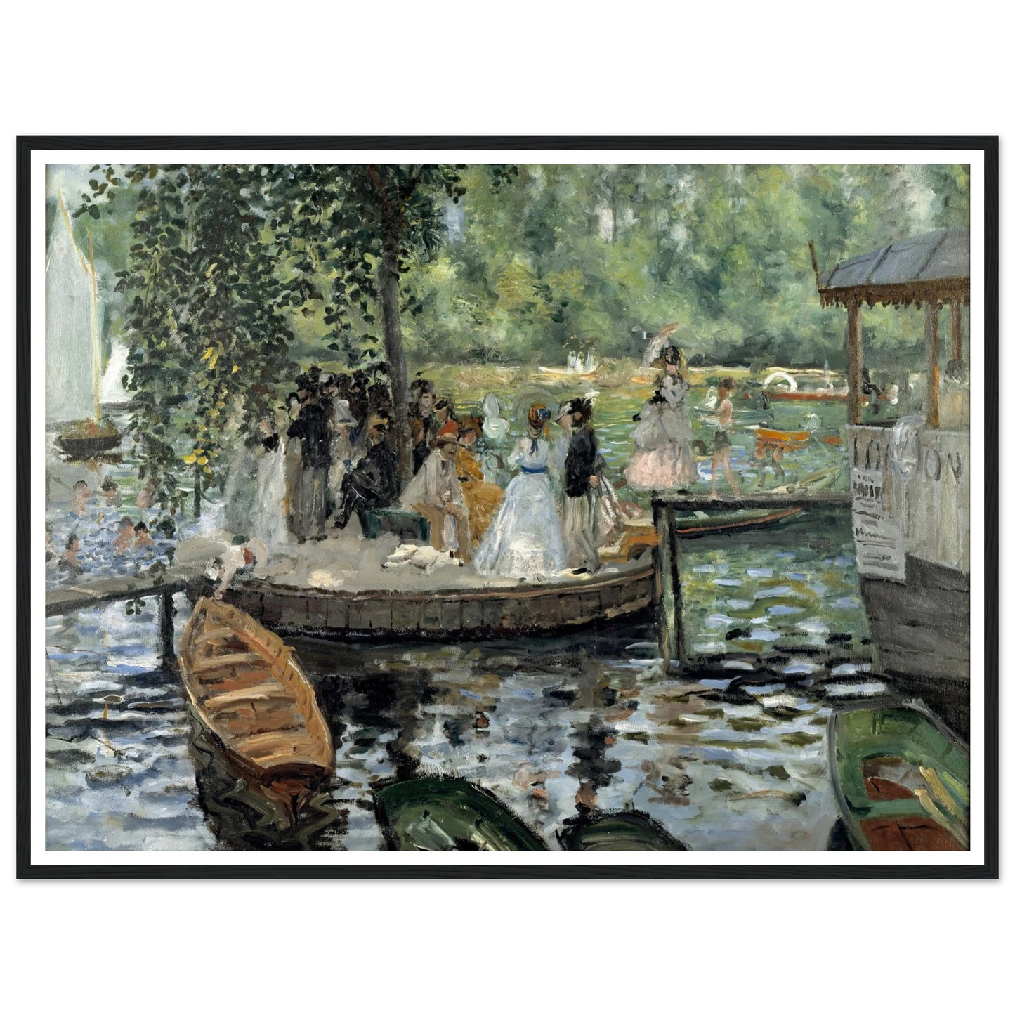 La Grenouillère Art Print | Pierre Auguste Renoir-Quipham Collections
