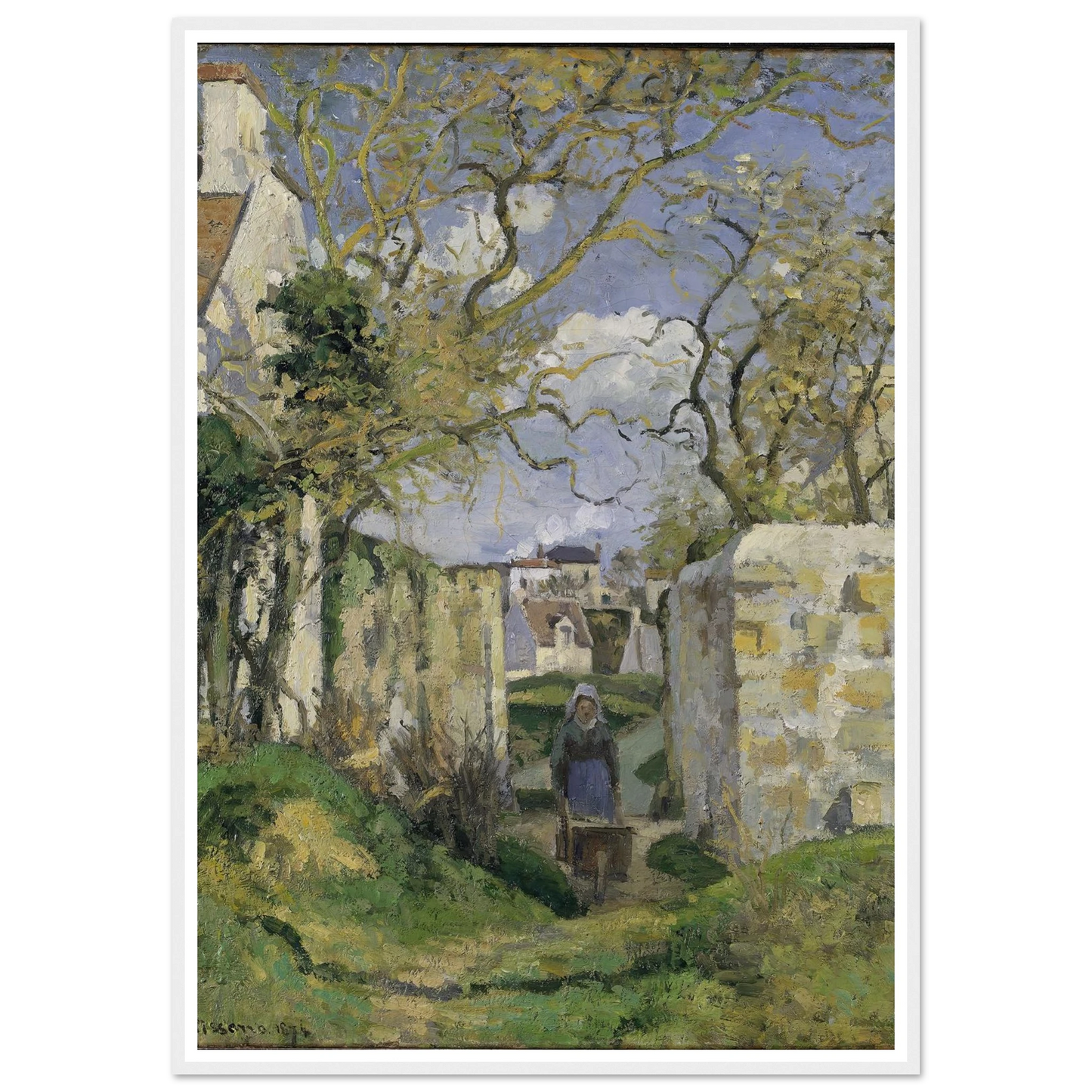 Landscape from Pontoise (1874) Art Print | Camille Pissarro-Quipham Collections