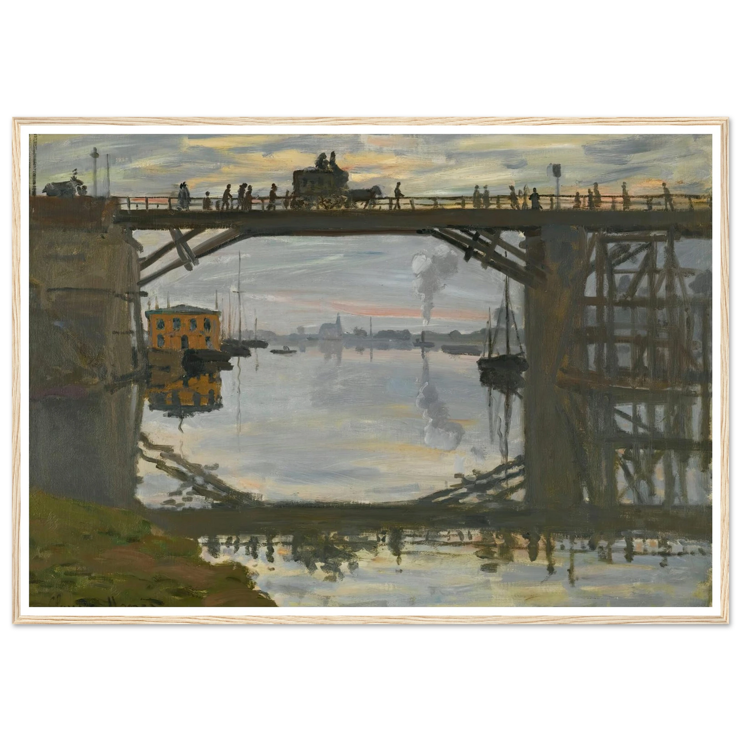 Le Pont De Bois (1872) Art Print | Claude Monet-Quipham Collections