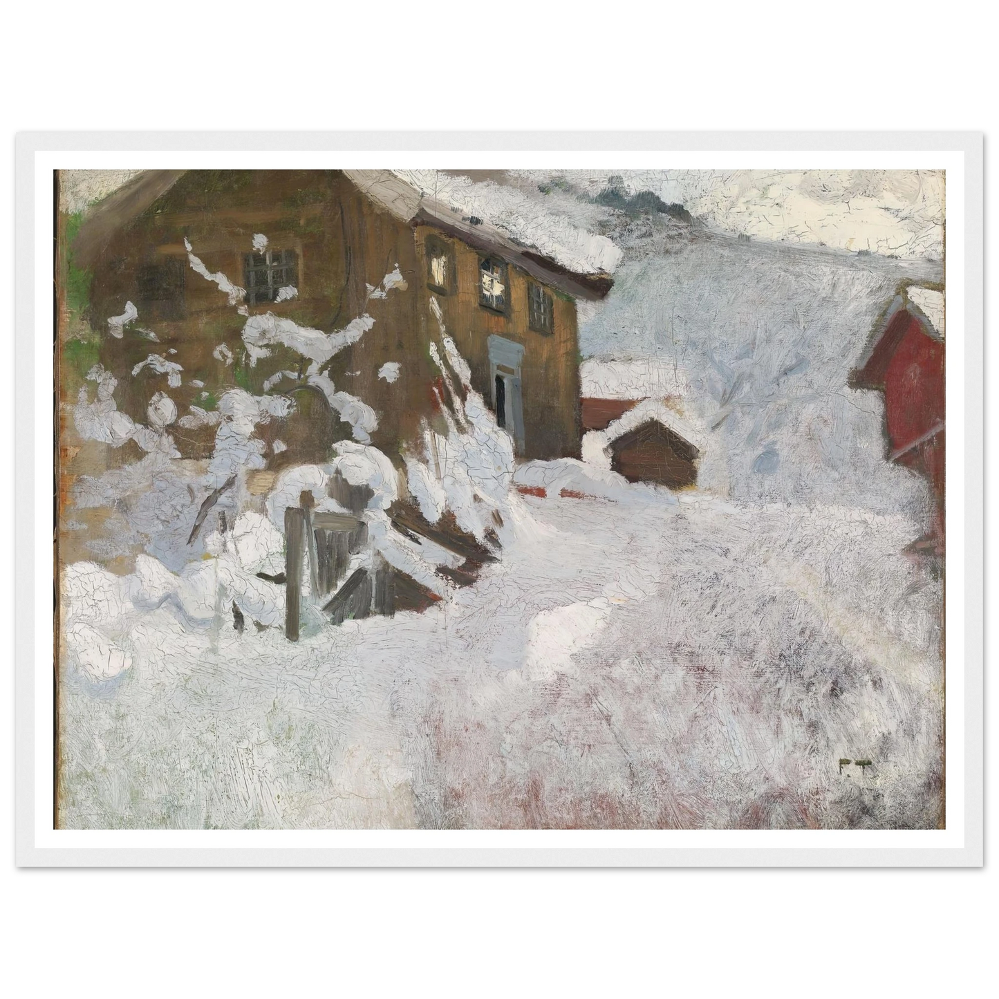 Norwegian Winter (1896) Art Print | Frits Thaulow-Quipham Collections
