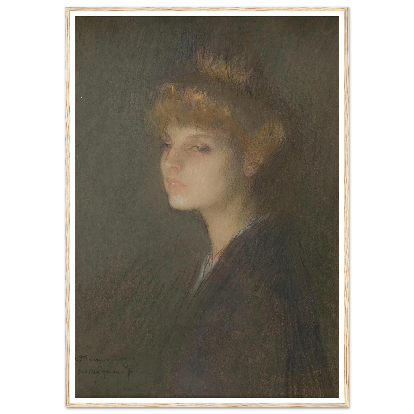 Portrait de femme (1895 - 1905) Art Print | Pascal Adolphe Jean Dagnan Bouveret-Quipham Collections