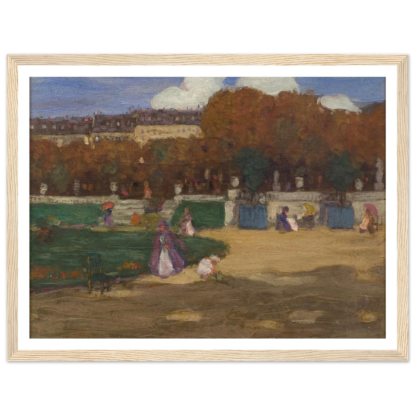 Luxembourg Gardens, Paris (1902) Art Print | Frederick Carl Frieseke-Quipham Collections