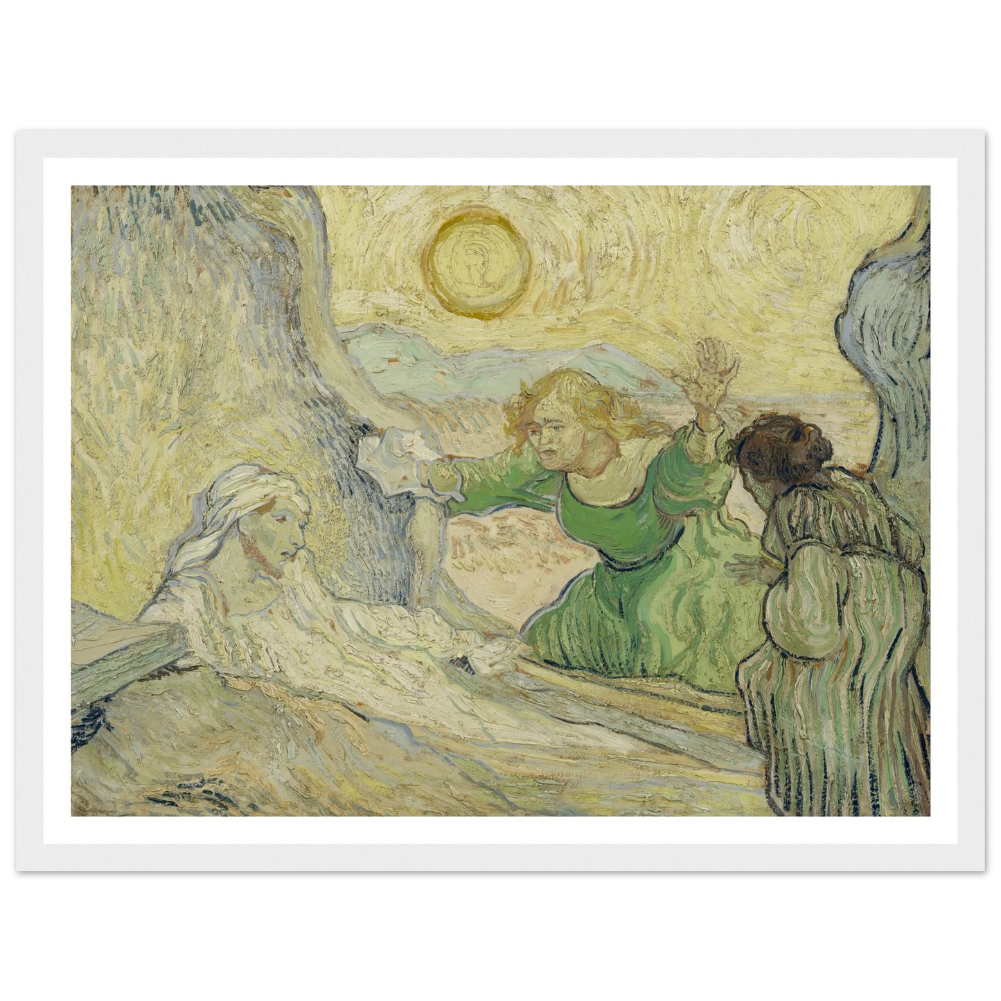 The raising of Lazarus (after Rembrandt) Art Print | Vincent van Gogh-Quipham Collections