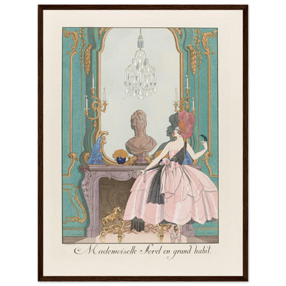Mademoiselle Sorel en grand habit (1924) Art Print | George Barbier-Quipham Collections