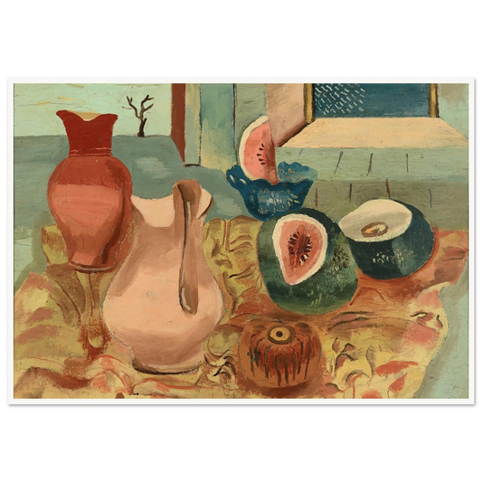Cut melons (circa 1931) Art Print | Frances Hodgkins-Quipham Collections