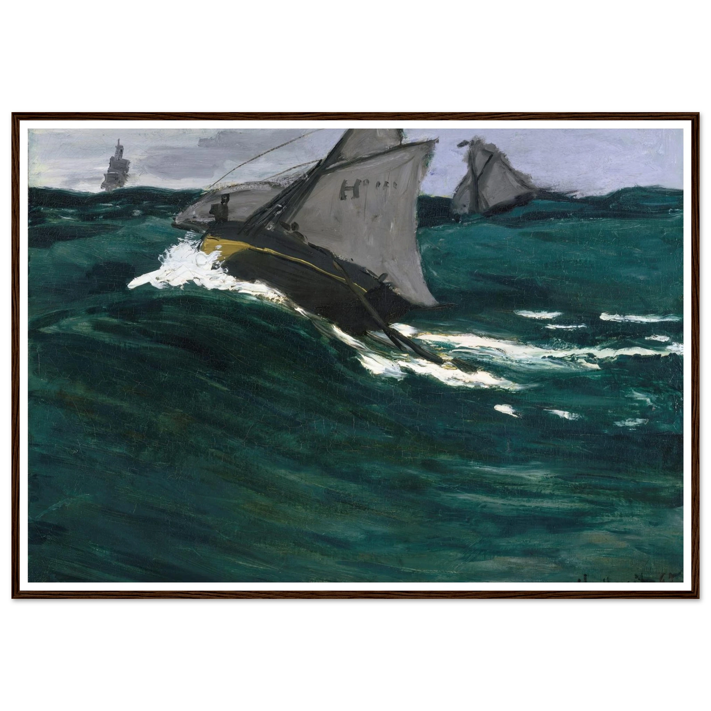 The Green Wave (circa 1866–1867) Art Print | Claude Monet-Quipham Collections