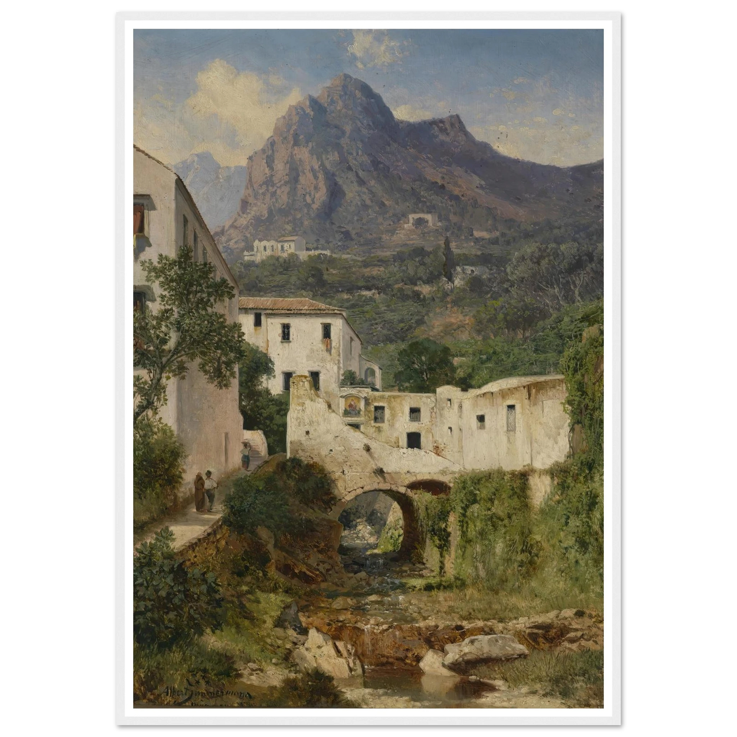Mühltal bei Amalfi Art Print | Albert Zimmermann-Quipham Collections