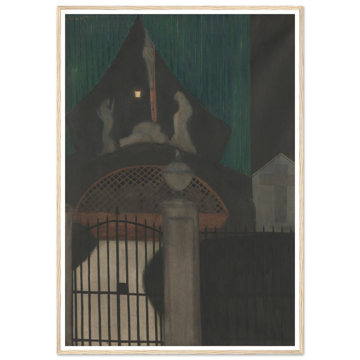 Calvarie en vagevuur te Oostende (1908) Art Print | Leon Spilliaert-Quipham Collections