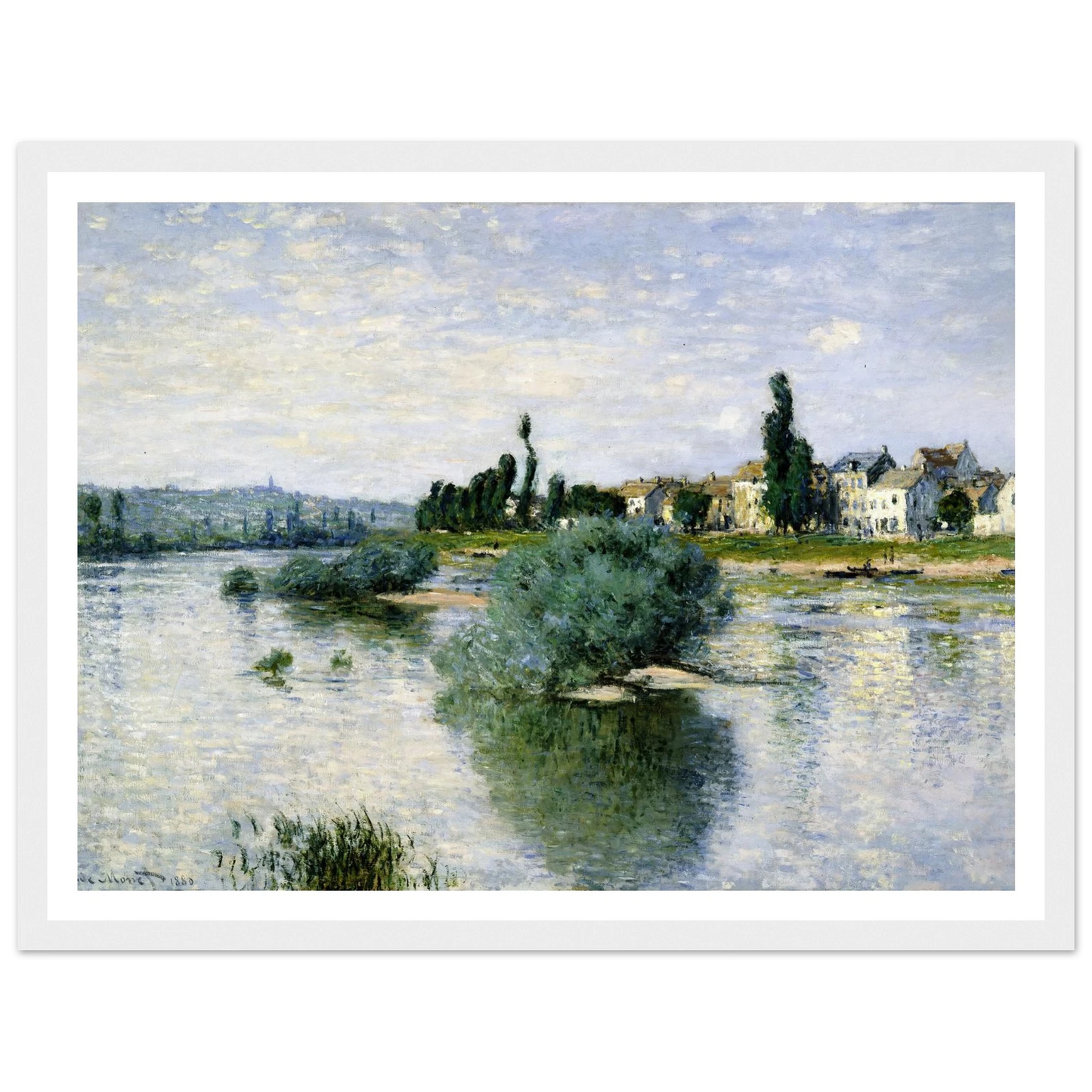 The Seine at Lavacourt (1880) Art Print | Claude Monet-Quipham Collections