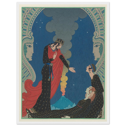 Empedocles and Panthea (1929) Art Print | George Barbier-Quipham Collections