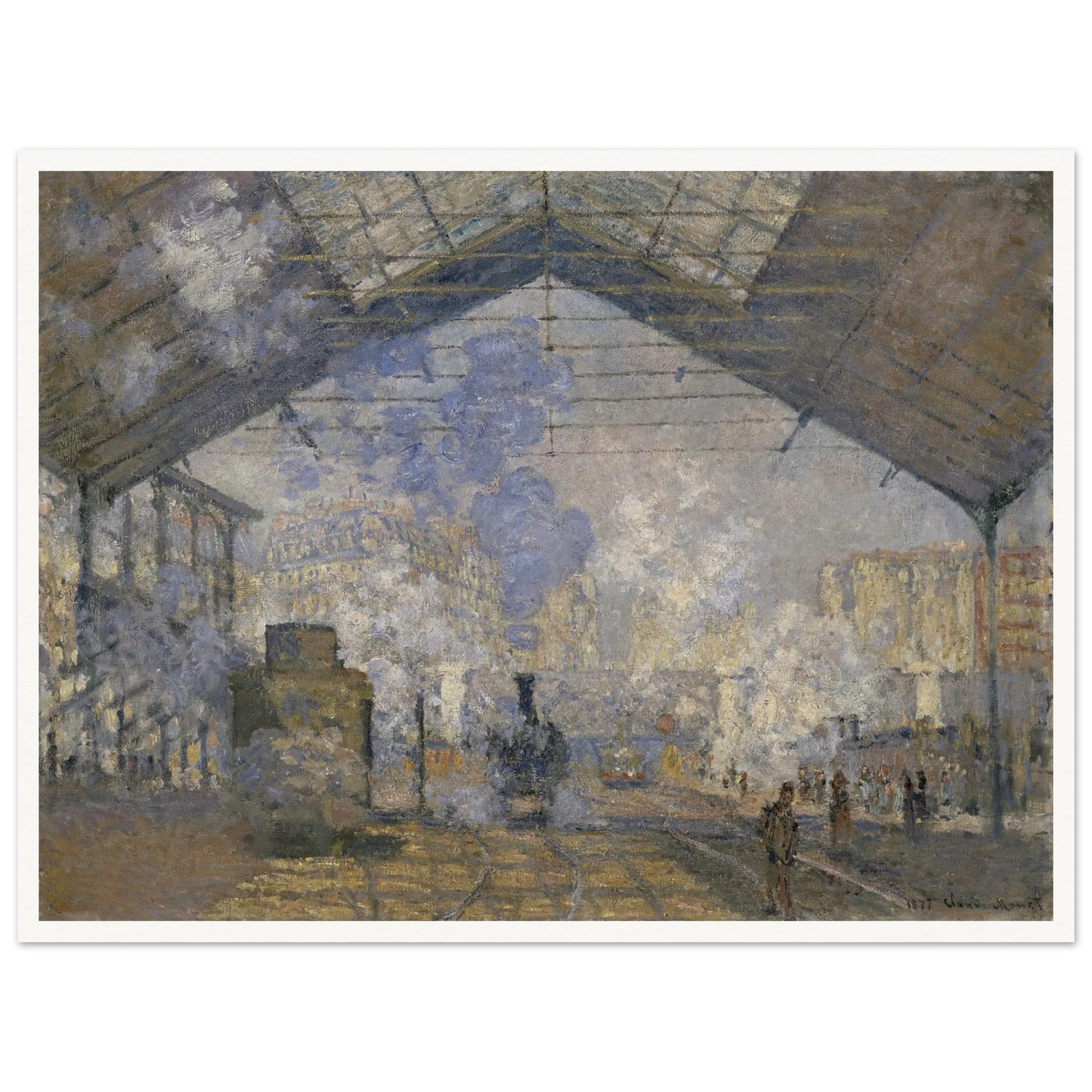 The Saint-Lazare Station (1877) Art Print | Claude Monet-Quipham Collections
