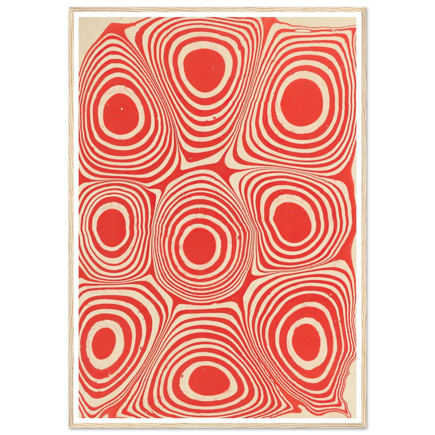 Marmorpapier (Kreise und kreisförmige Ringe) (1900 - 1921) Art Print | Anker Kyster-Quipham Collections