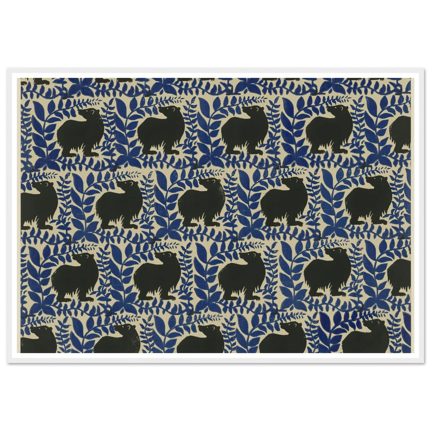 Buntpapier (Bären) (1902 - 1906) Art Print | Maria von Uchatius-Quipham Collections