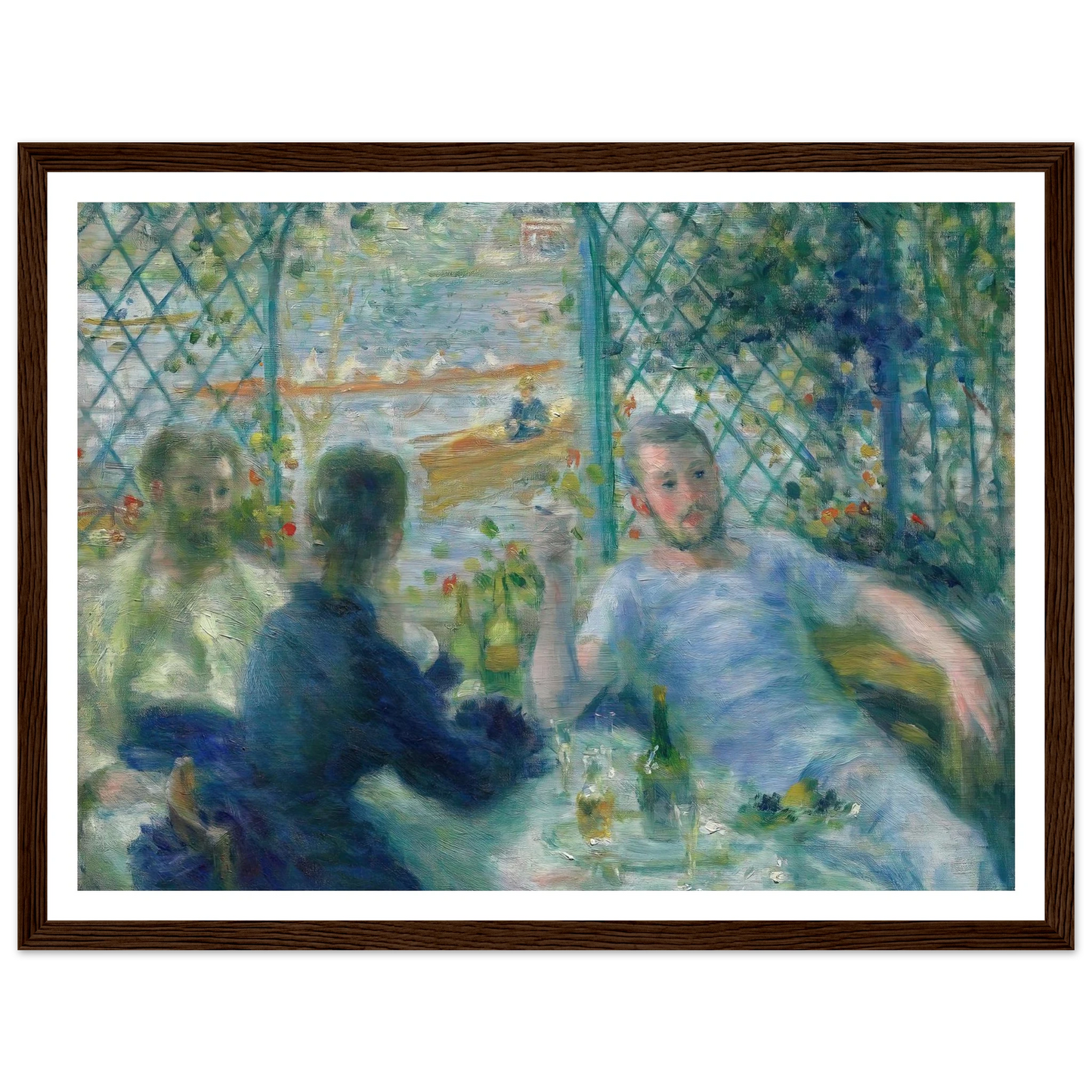 Lunch at the Restaurant Fournaise (The Rowers’ Lunch) (1875) Art Print | Pierre Auguste Renoir-Quipham Collections