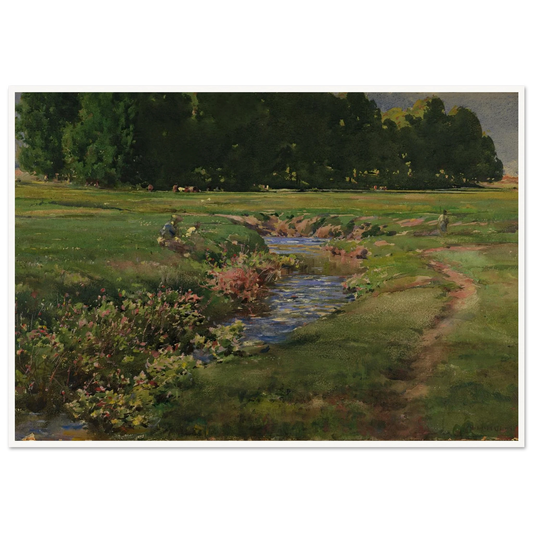 The Babbling Brook Art Print | William Henry Holmes-Quipham Collections