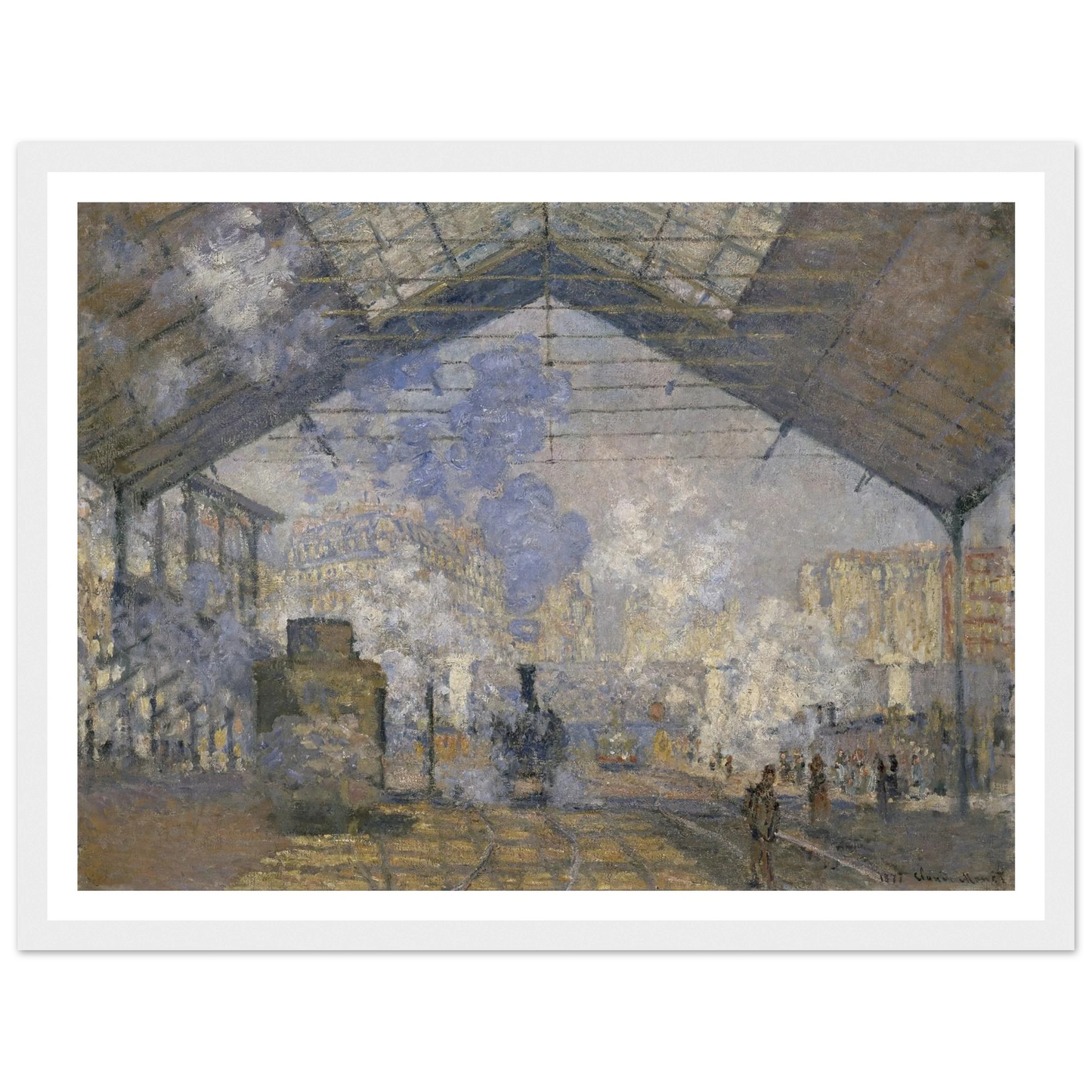 The Saint-Lazare Station (1877) Art Print | Claude Monet-Quipham Collections