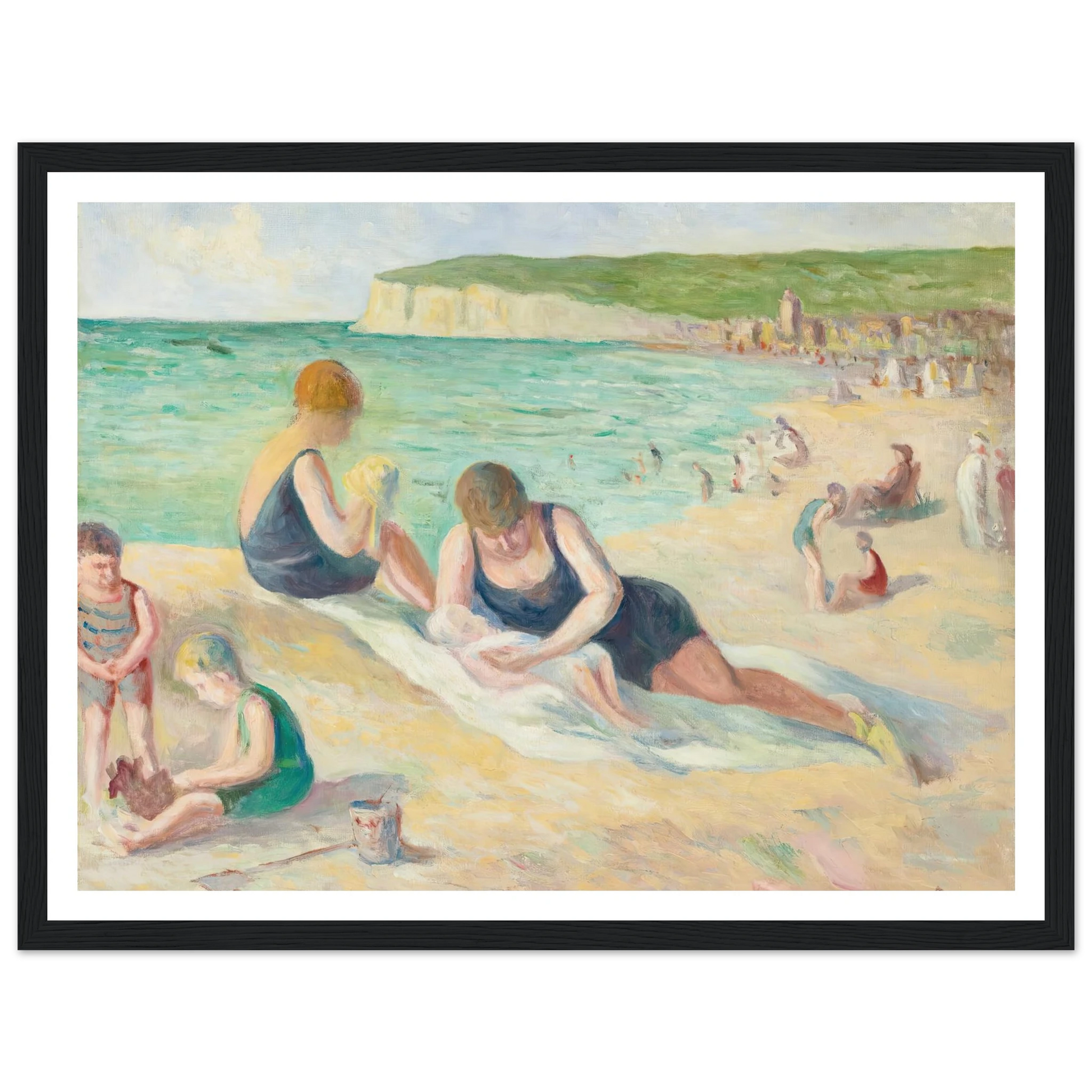 La Plage De Mers-Les-Bains (1934) Art Print | Maximilien Luce-Quipham Collections